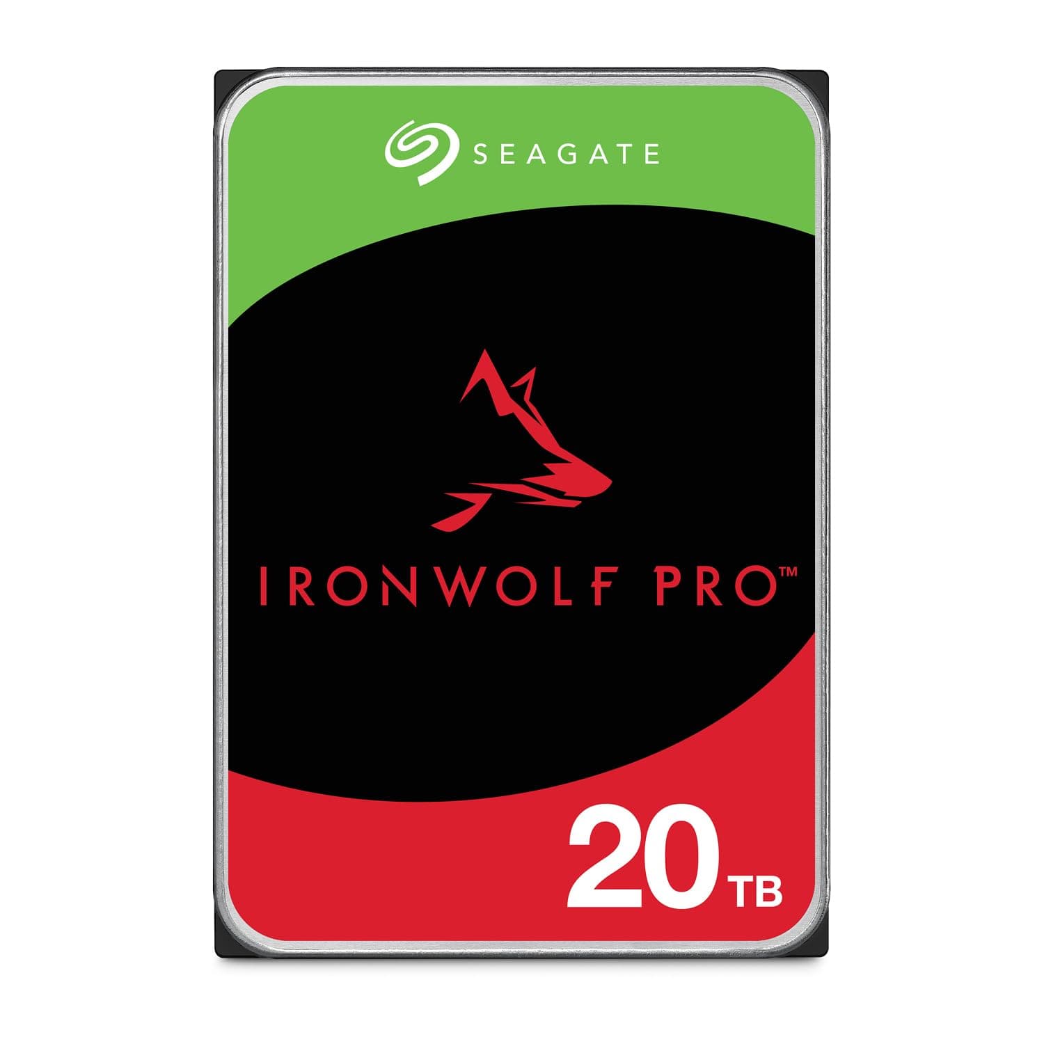 Seagate IronWolf Pro, 20 TB, Enterprise NAS Internal HDD –CMR 3.5 Inch, SATA 6 Gb/s, 7,200 RPM, 256 MB Cache for RAID Network Attached Storage (ST20000NT001)