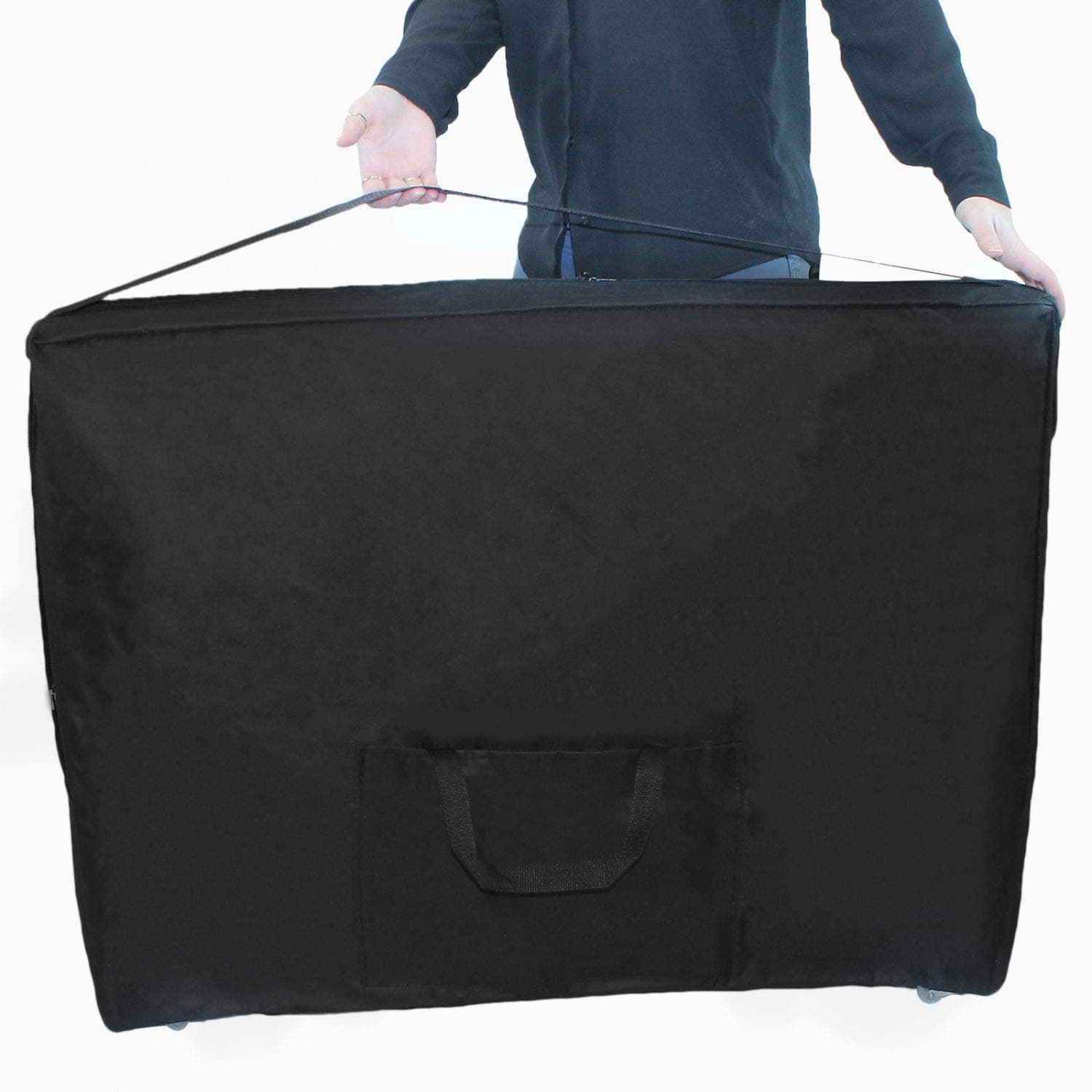 Vivezen ® Black Wheeled Massage Table Carry case- Standard CE