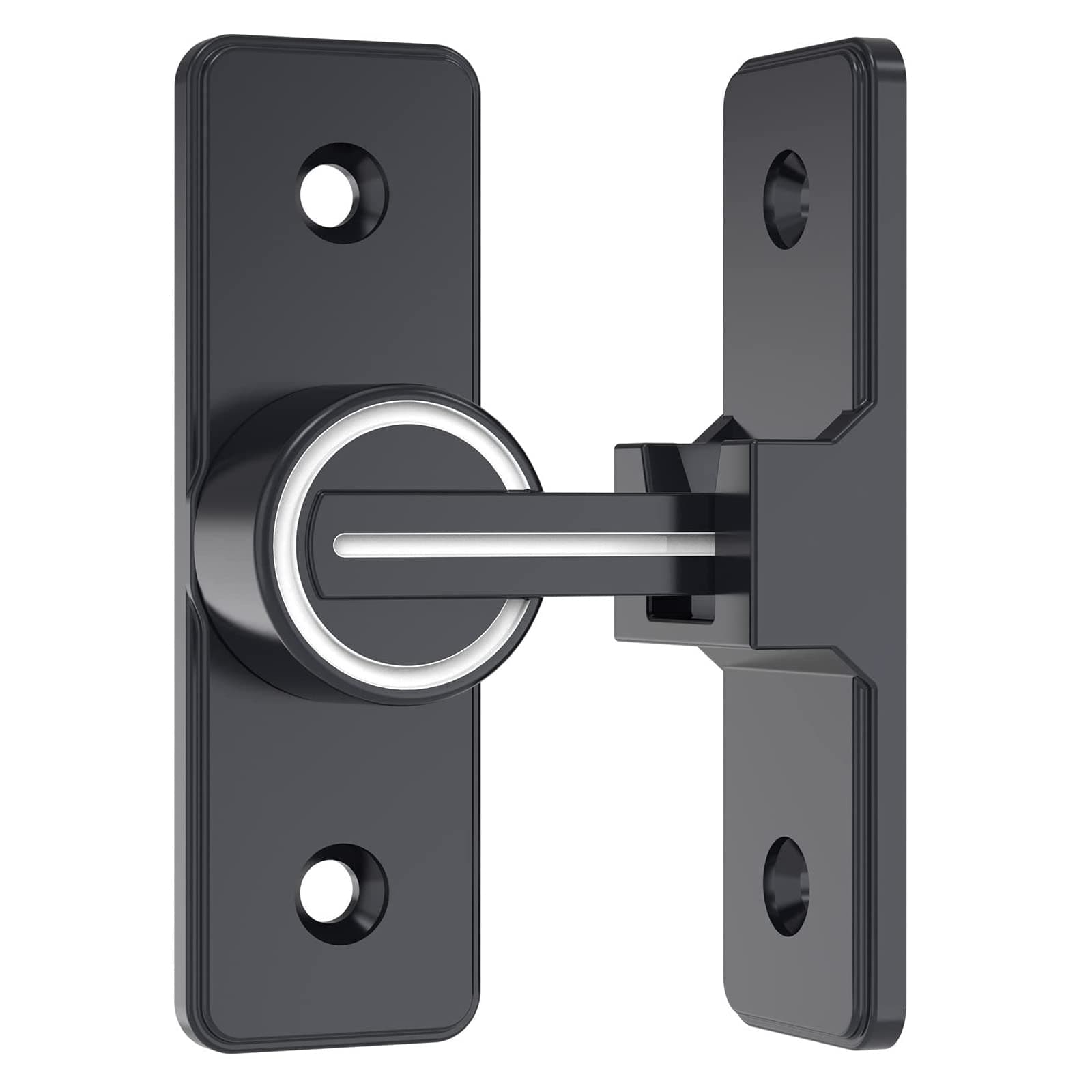 KASTWAVE 90 Degree Right Angle Door Lock, Heavy Duty Flip Door Latch Bolt Lock cam Lock Door and Window Push-Pull Lock Rod Bolt barn Push-Pull Door Lock (Luminous Tone)