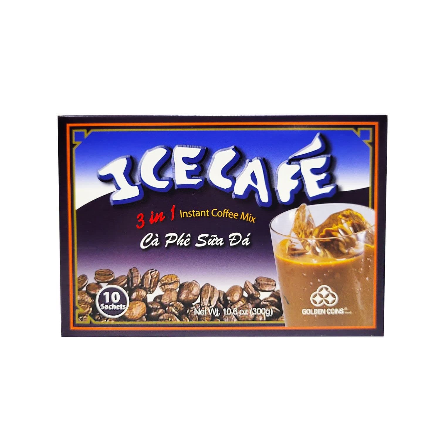 Vietnamese Ice Coffee. Ice Cafe Ca Phe Sua Da. Strong Iced Milk Coffee. Enjoy 3 Boxes of Instant Coffee Mix, each Box Containing 10 Individual Packets.