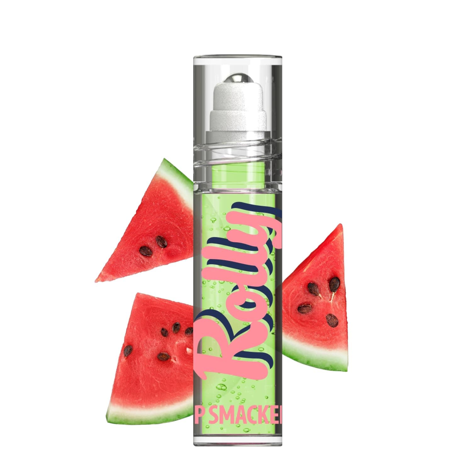 Rolly Lip Gloss, Classic Roller-Ball Design for a Cooling Sensation, Hydrating & Moisturizing Shine - Watermelon