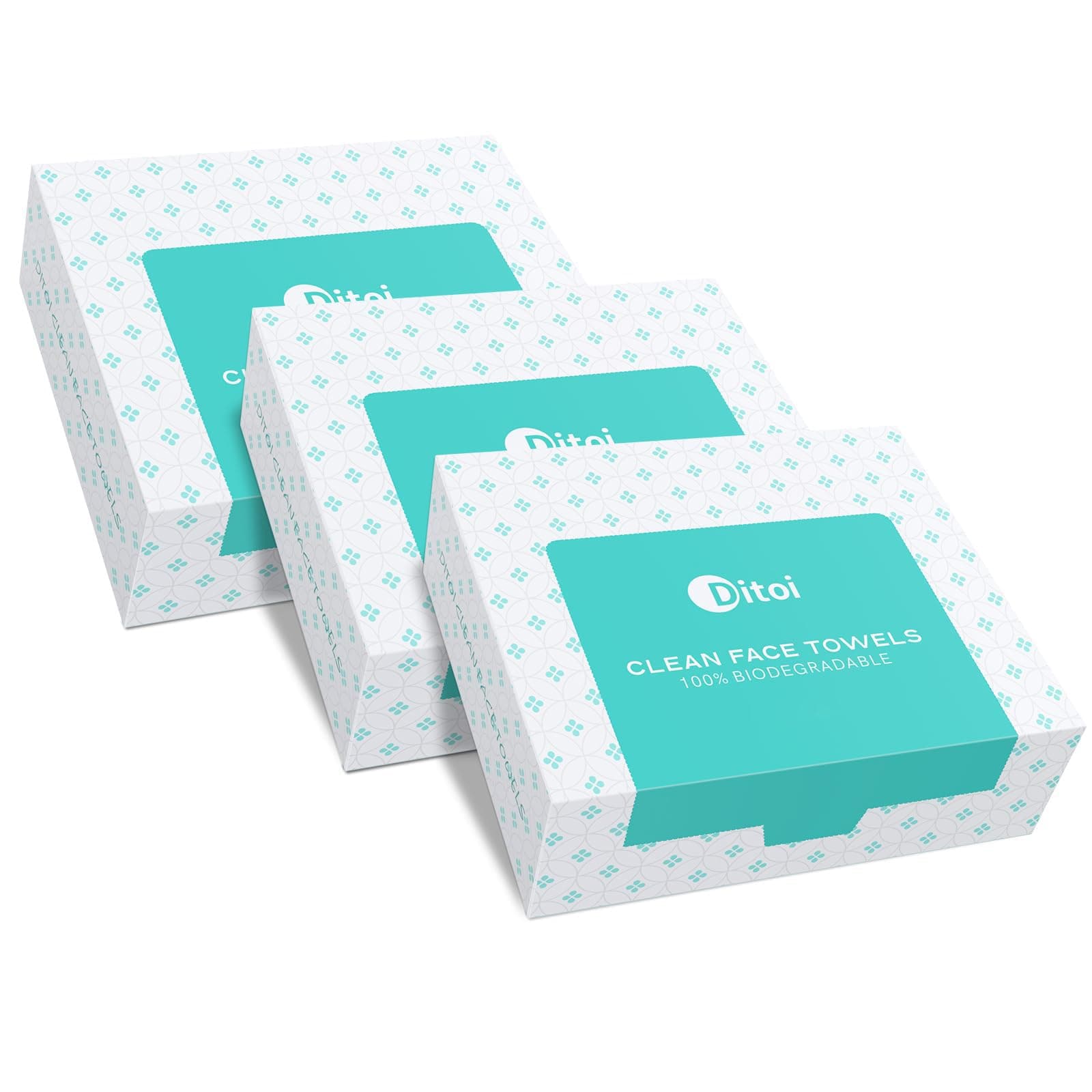 Face Towels, 10"×12" Disposable Face Towel, Face Towelettes XL, Ultra Soft Makeup Remover Dry Wipes, Thick Face Towel for Travel, 45 Count (3 Pack)