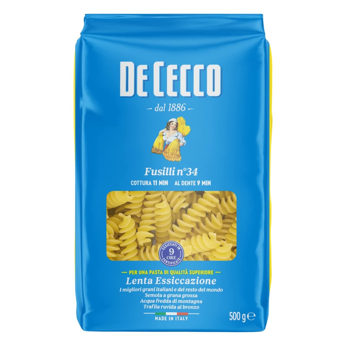 De Cecco Fusilli Pasta - 500 gm