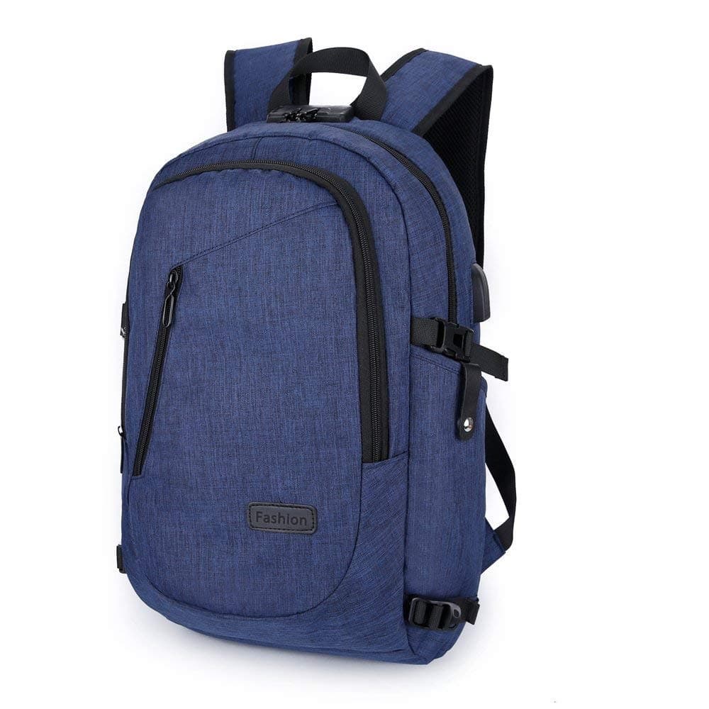 Backpack-Business Water Resistant Backpack-Elegant and Comfortable Business Bag-For 15.6 Inches Laptop- 10+ Special Compartments-with USB Charging Port- Anti-theft System