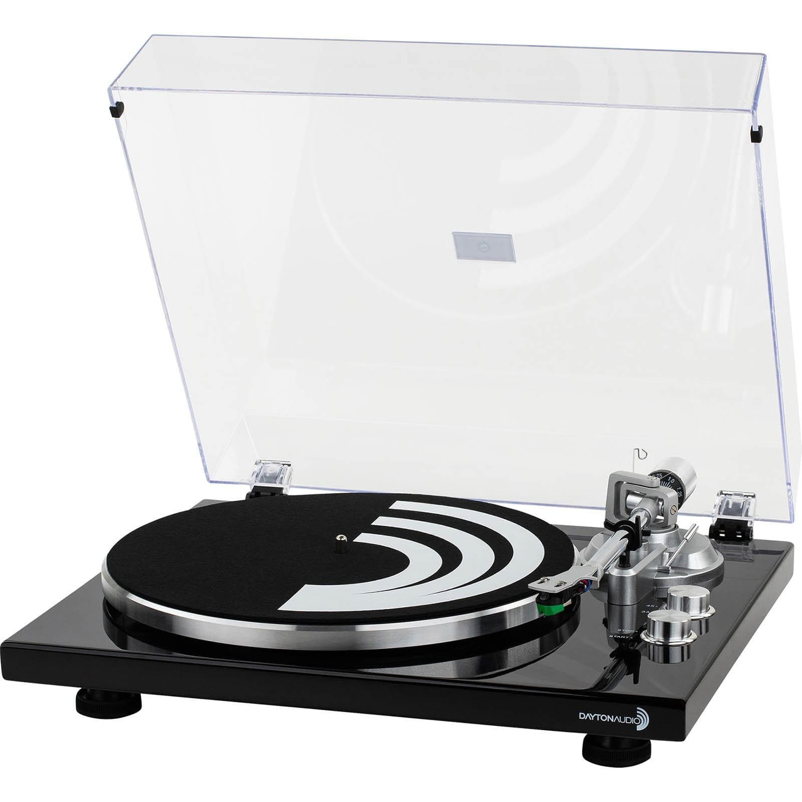TT-1BTW Belt Drive Turntable with USB, Bluetooth, and Upgraded AT-VM95E Cartridge - Plays 33-1/3 and 45 RPM Vinyl Records, Premium Aluminum Tonearm and Platter, Anti-Resonance, Record Player