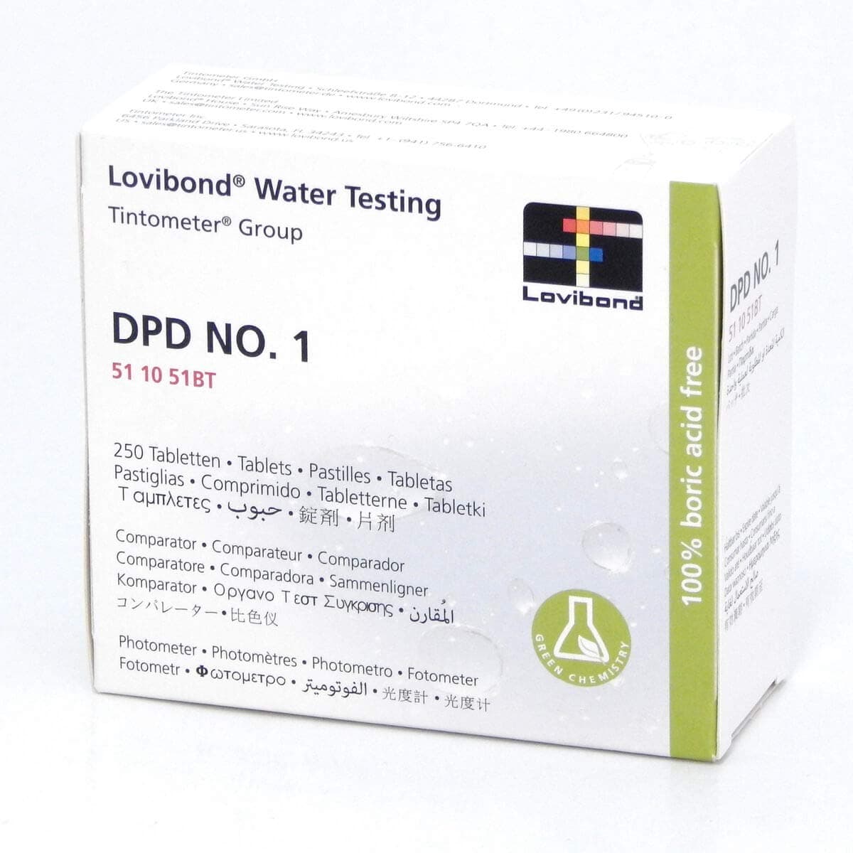 LoviBond Reagent DPD1 Photo Digital Chlorine Testing Tablets (50)