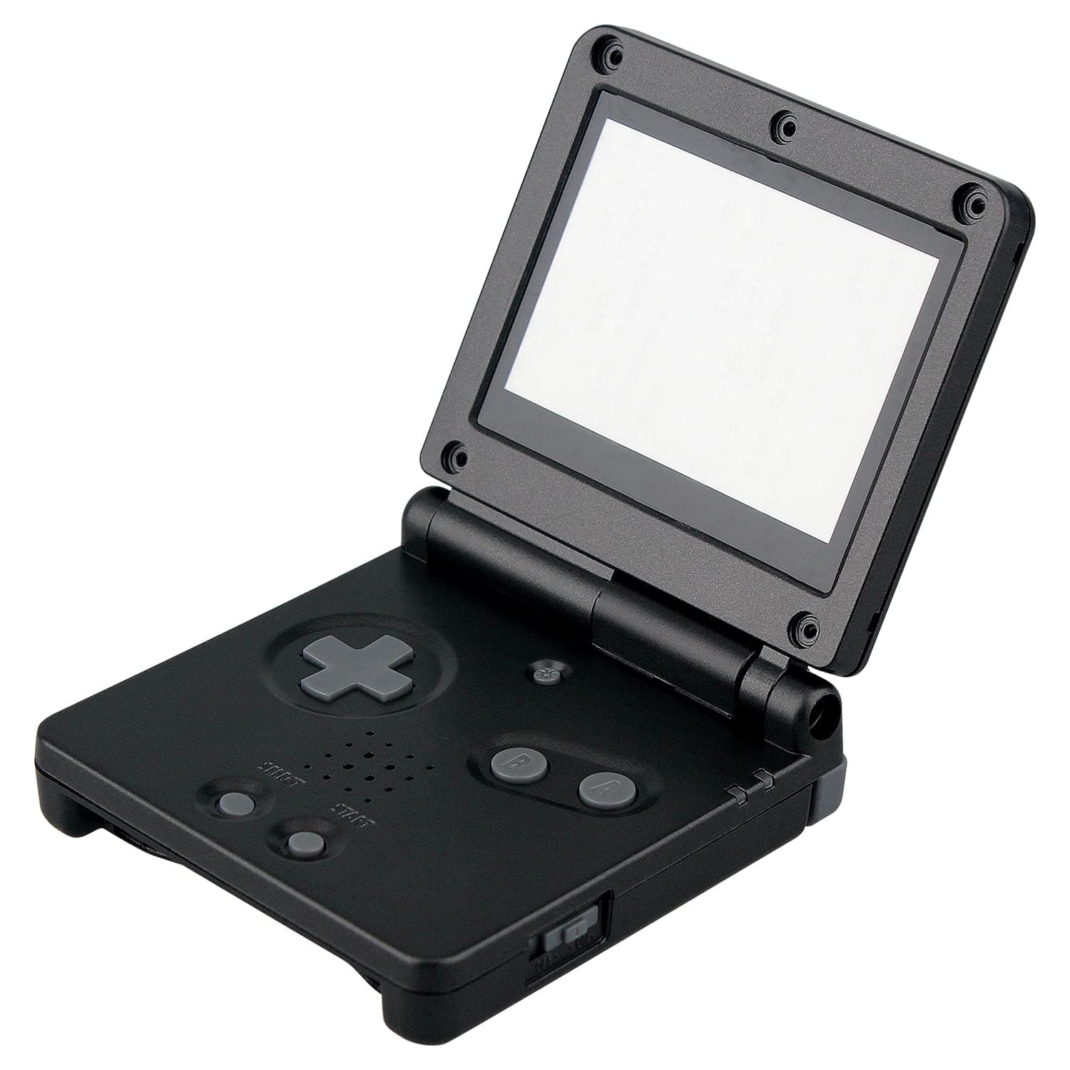 OSTENT Full Housing Shell Case Cover Replacement for Nintendo GBA SP Gameboy Advance SP - Color Black