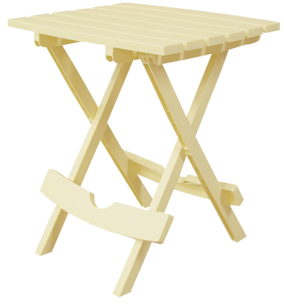 Adams Manufacturing 8500-10-3700 Plastic Quik-Fold® Side Table, Banana