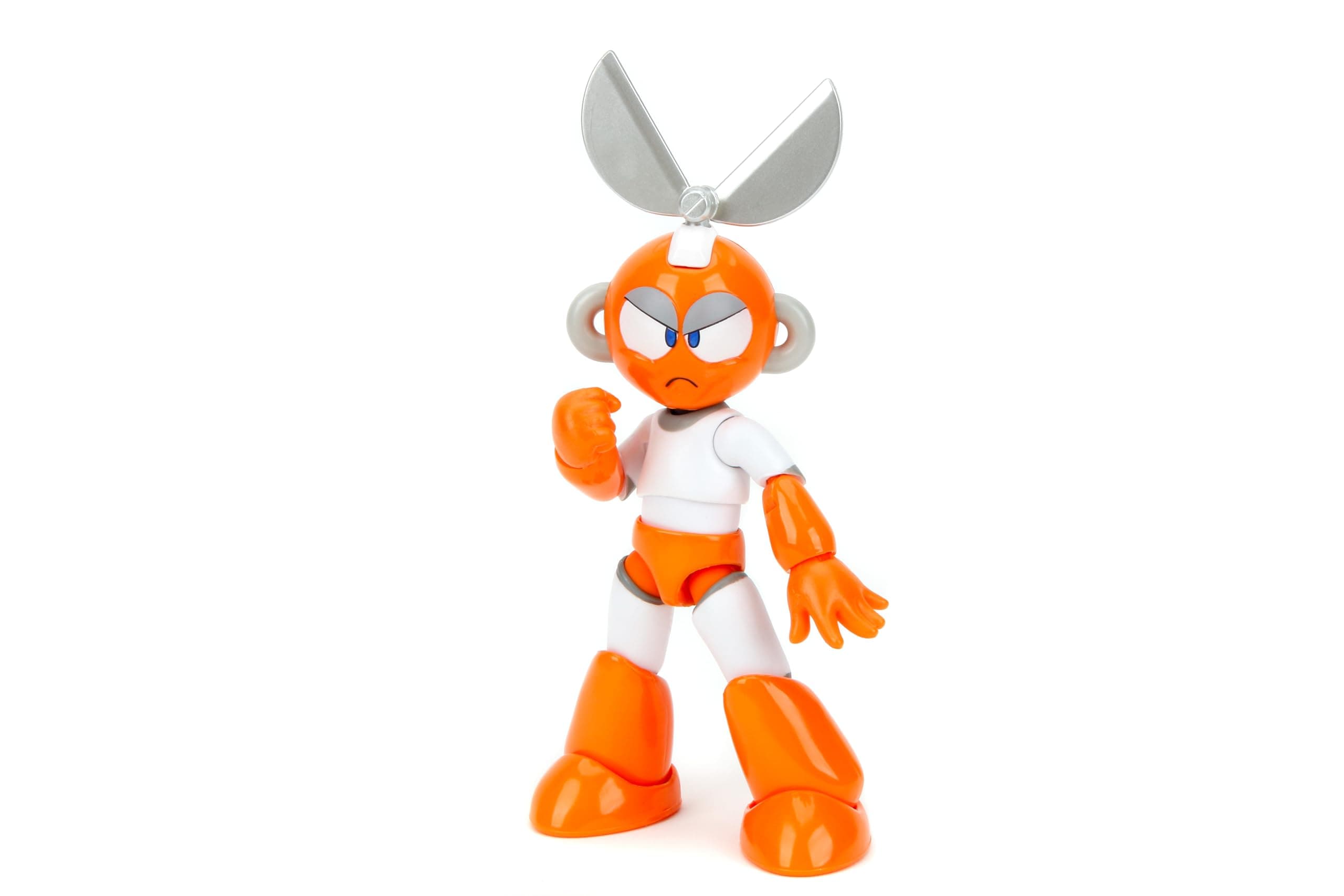 Mega Man 4" Cut Man - 1:12 Scale Action Figure, Wave 2 – Over 15 Points of Articulation, Alternate Hands & Head, Rolling Cutter Accessory