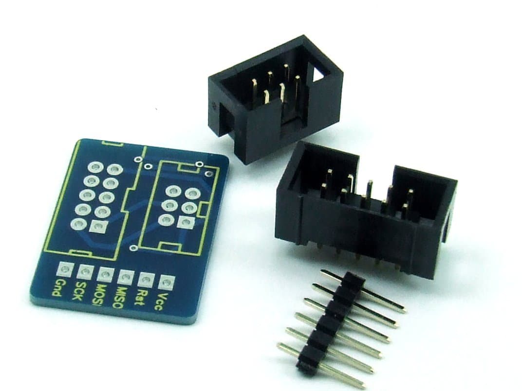 IDC 6-10 - BREADBOARD ISP ADAPTER KIT BREADBOARD PCB #A682
