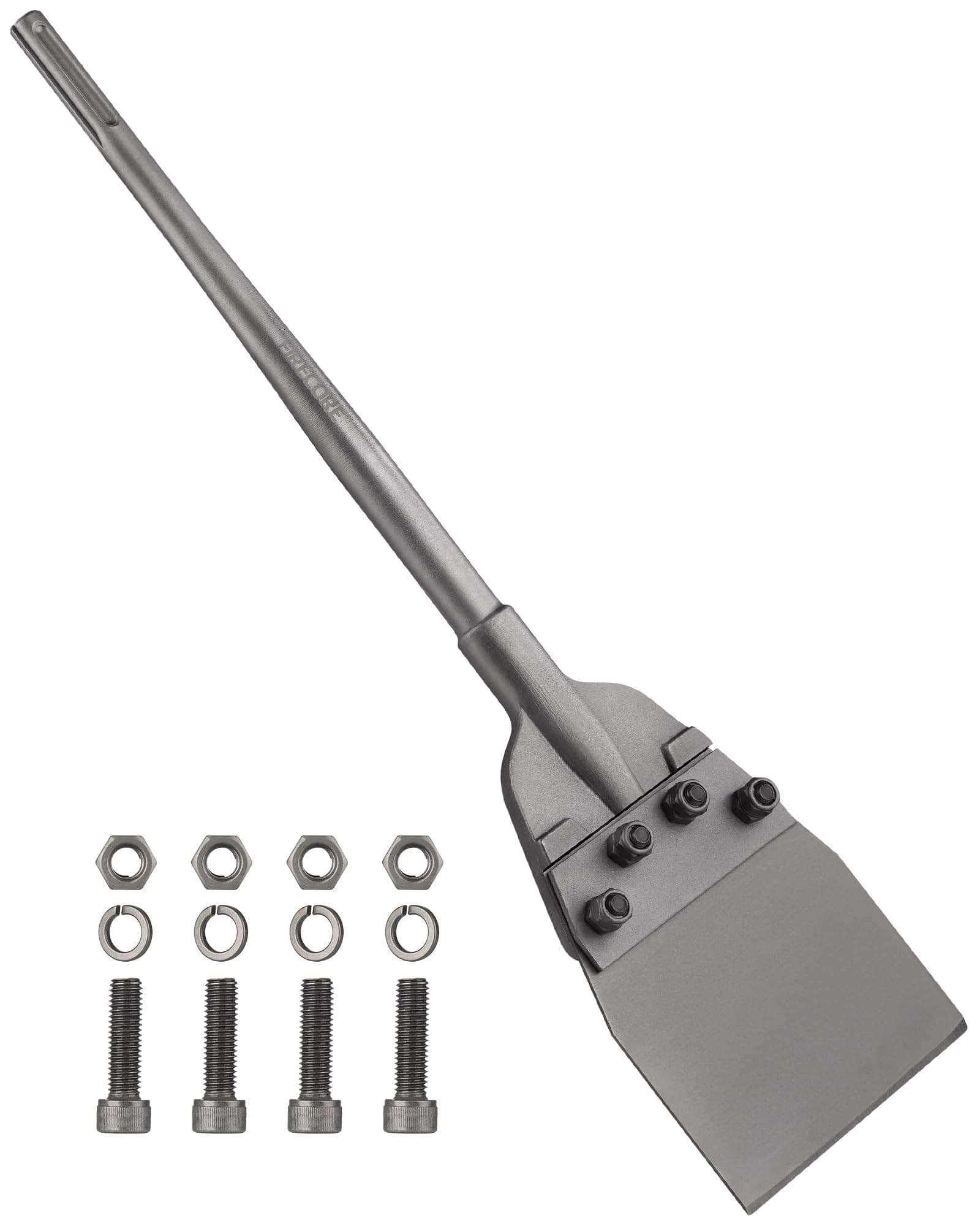 SDS Max Floor Scraper, Heavy Duty Floor Scraper 6 Inch (635 x 150 mm) SDS Max Spachtelmeißel - Ideal for Removing Tiles, Adhesives, Grout, and Linoleum (FS23625B)