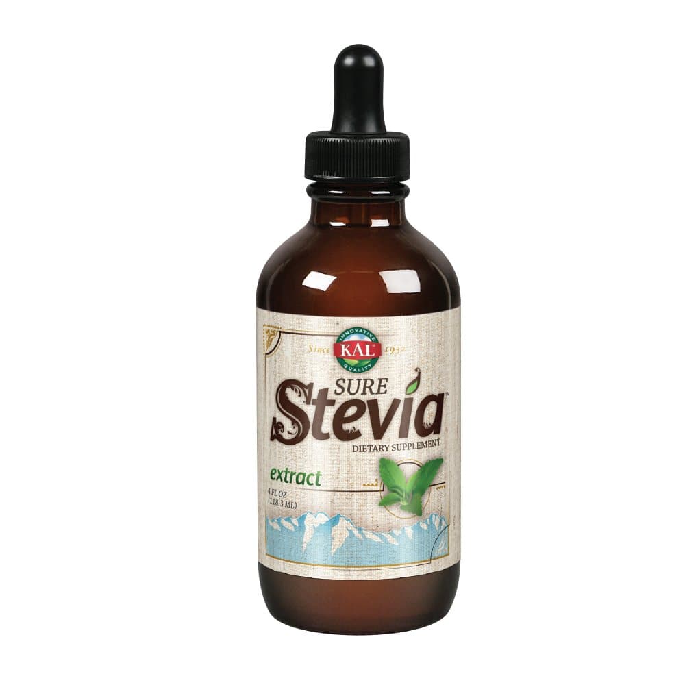 KAL Sure Stevia Liquid Extract 4 oz | Best-Tasting, Zero Calorie, Low Glycemic | For Baking & Adding to Beverages | 775 Servings