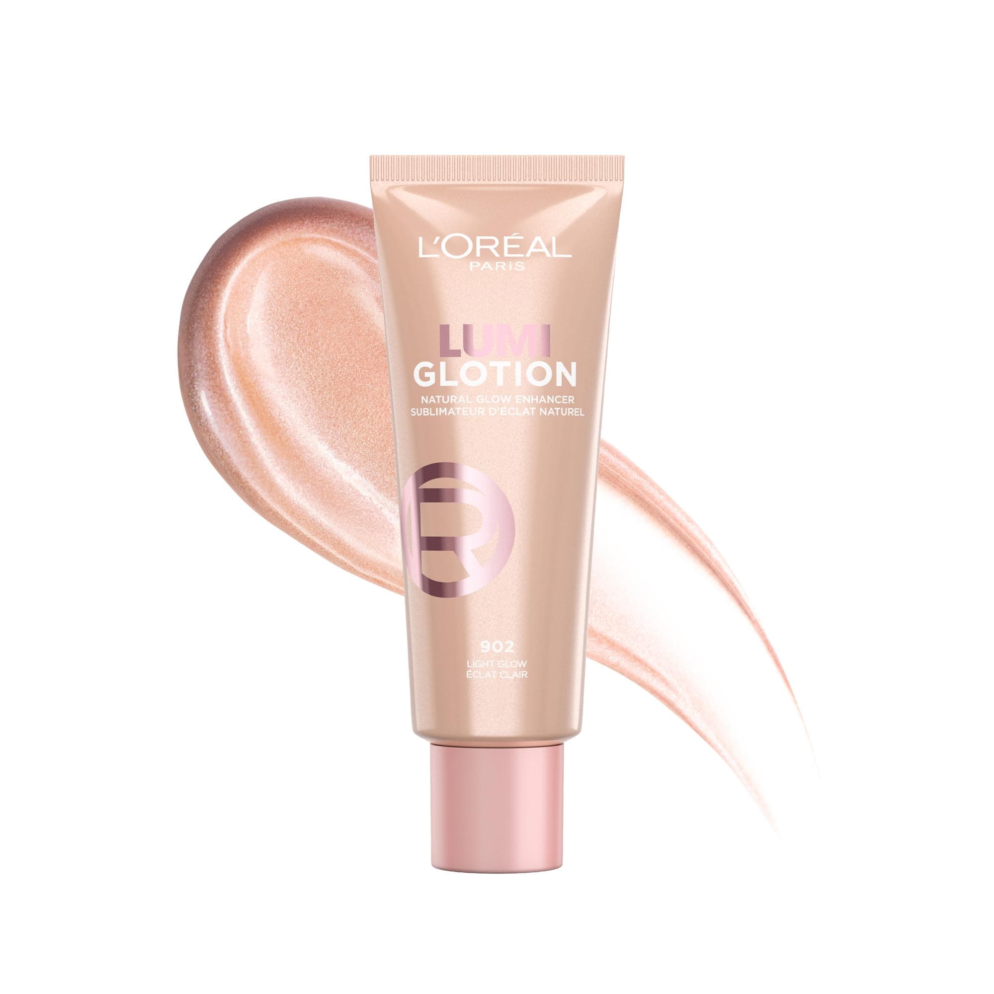 L'Oréal Paris Multi-Use Glow Enhancer, 24h Hydration with Shea Butter and Glycerin, for Face and Body, Paradise Lumi Glotion, Shade 902: Light Glow, 40 ml