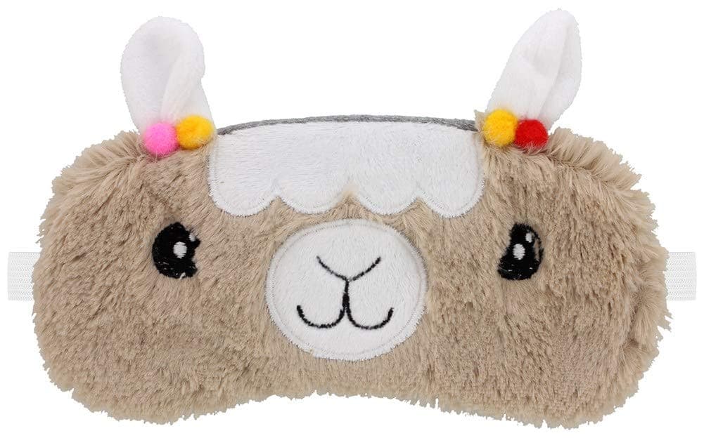 Furry Llama Eye Mask Sleep Mask