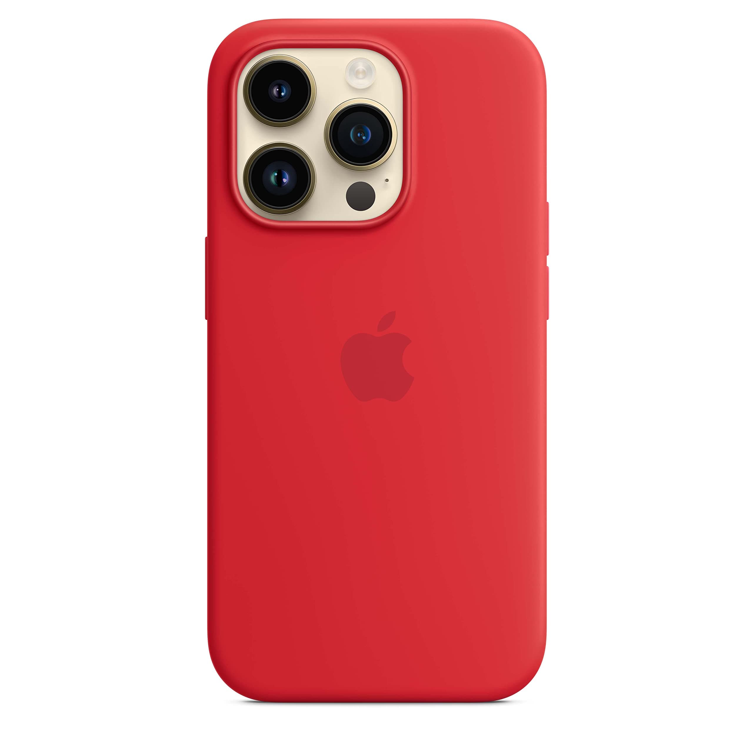 Apple iPhone 14 Pro Silicone Case with MagSafe - (PRODUCT) RED