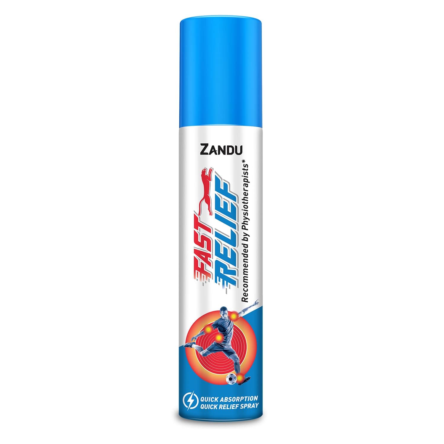 Zandu Fast Relief Spray- 50ml | Quick Relief from Sports & Gym Injuries | Suitable for Backpain and Muscular sprains | Starts Acting in seconds| Recommended By Physiotherapists