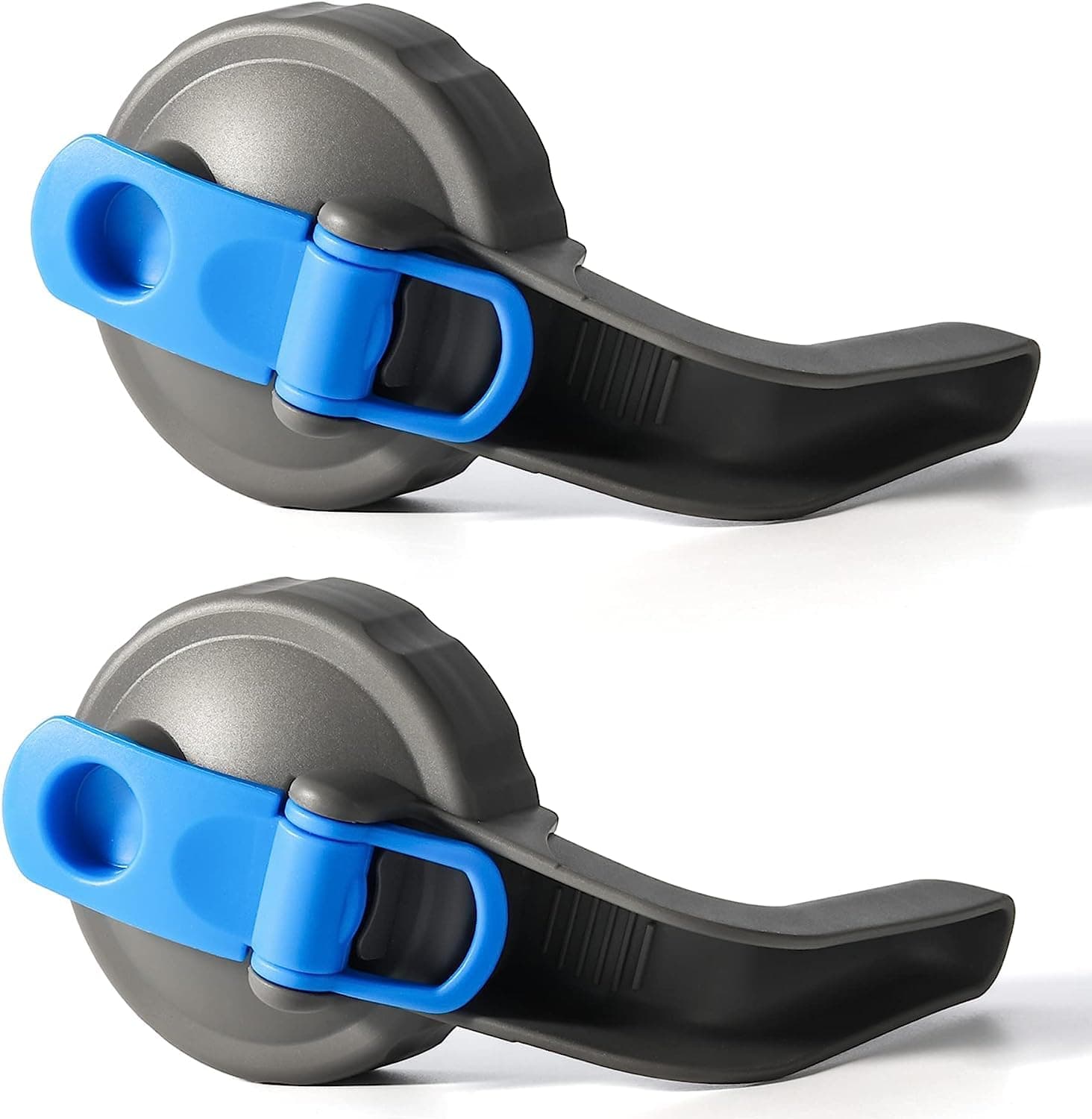 BedooWide Mouth Mason Jar Flip Lids with Handle, 2 Pack Mason Jar Spout Lid, Easy Pour, Airtight Leak Proof and Durable, Black (Flip Cap Lid)