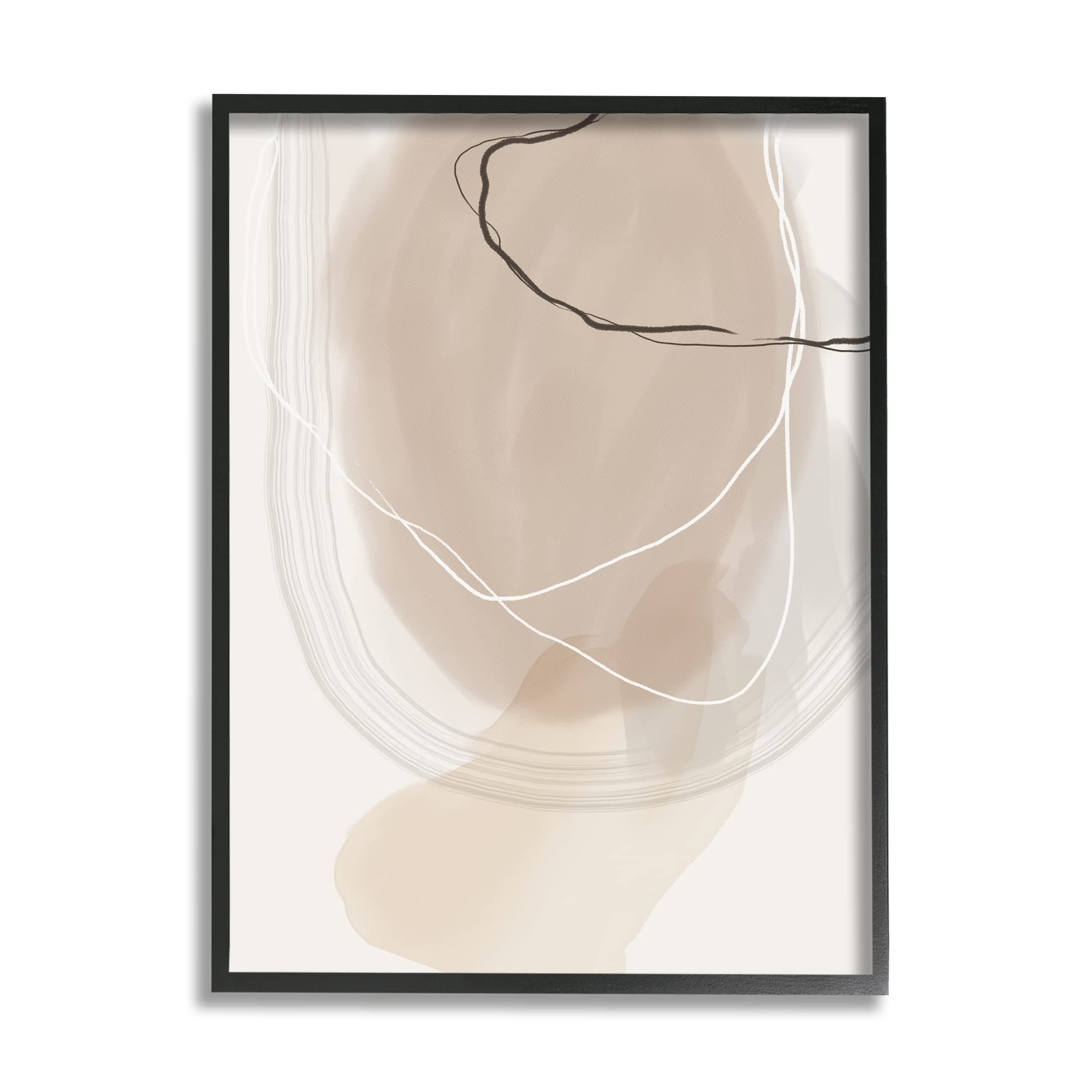 Stupell Industries Contemporary Modern Abstract Brown And Tan Visual, Design by Urban Epiphany