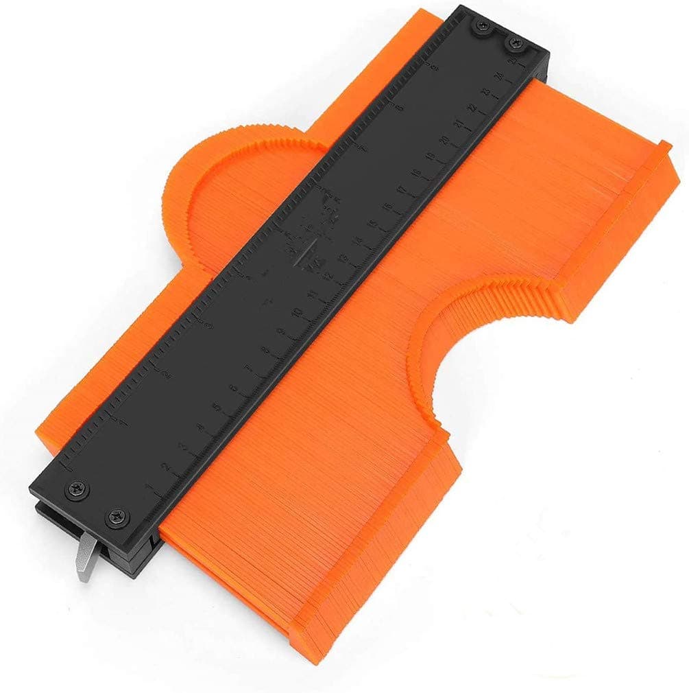 MDINC Contour Gauge 10 Inch Lock Profile Tool- Adjustable Lock -Precisely Copy Irregular Shape Duplicator -Irregular Welding Woodworking Tracing - Must Have Tool for DIY Handyman, Construction