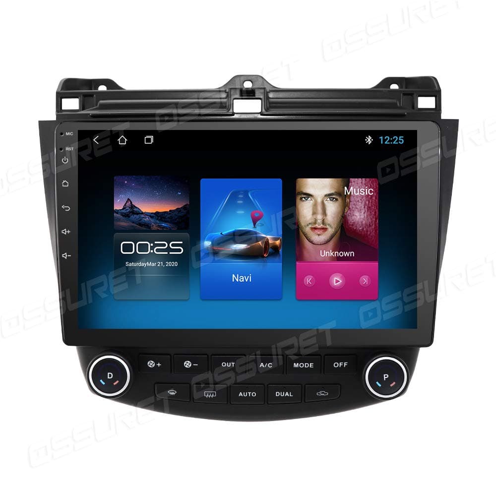 10.1 Inch 2+32GB Android 10 Car Audio GPS Navigation for Honda Accord 7 2003-2007 Head Unit A/C Control 1080P Video Bluetooth Mirror link