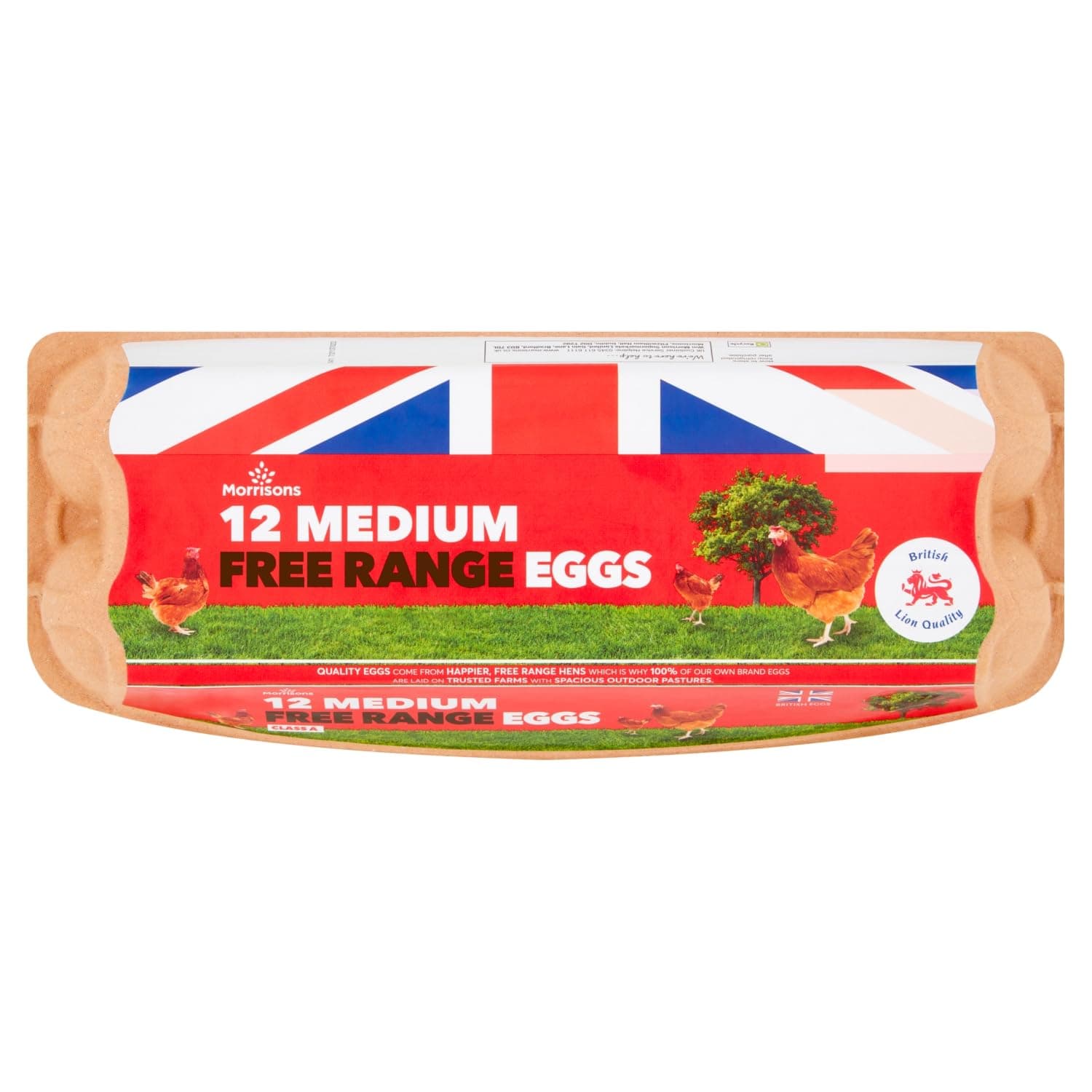 Morrisons 12 Free Range Medium Eggs