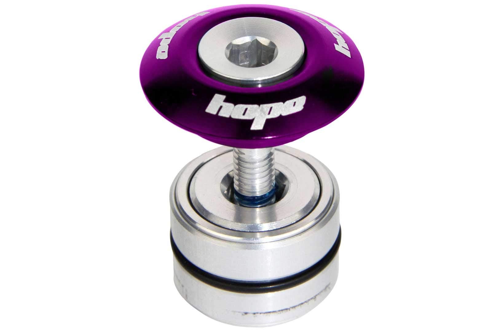 Hope Technology Head Doctor Stem Top Cap for 1 1/8" Steerer | Aluminum | Purple