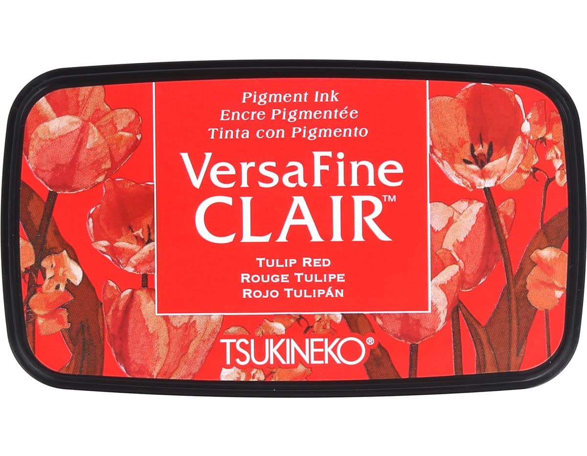 Tsukineko Versa Fine Clair Ink Pad Full TulipRed