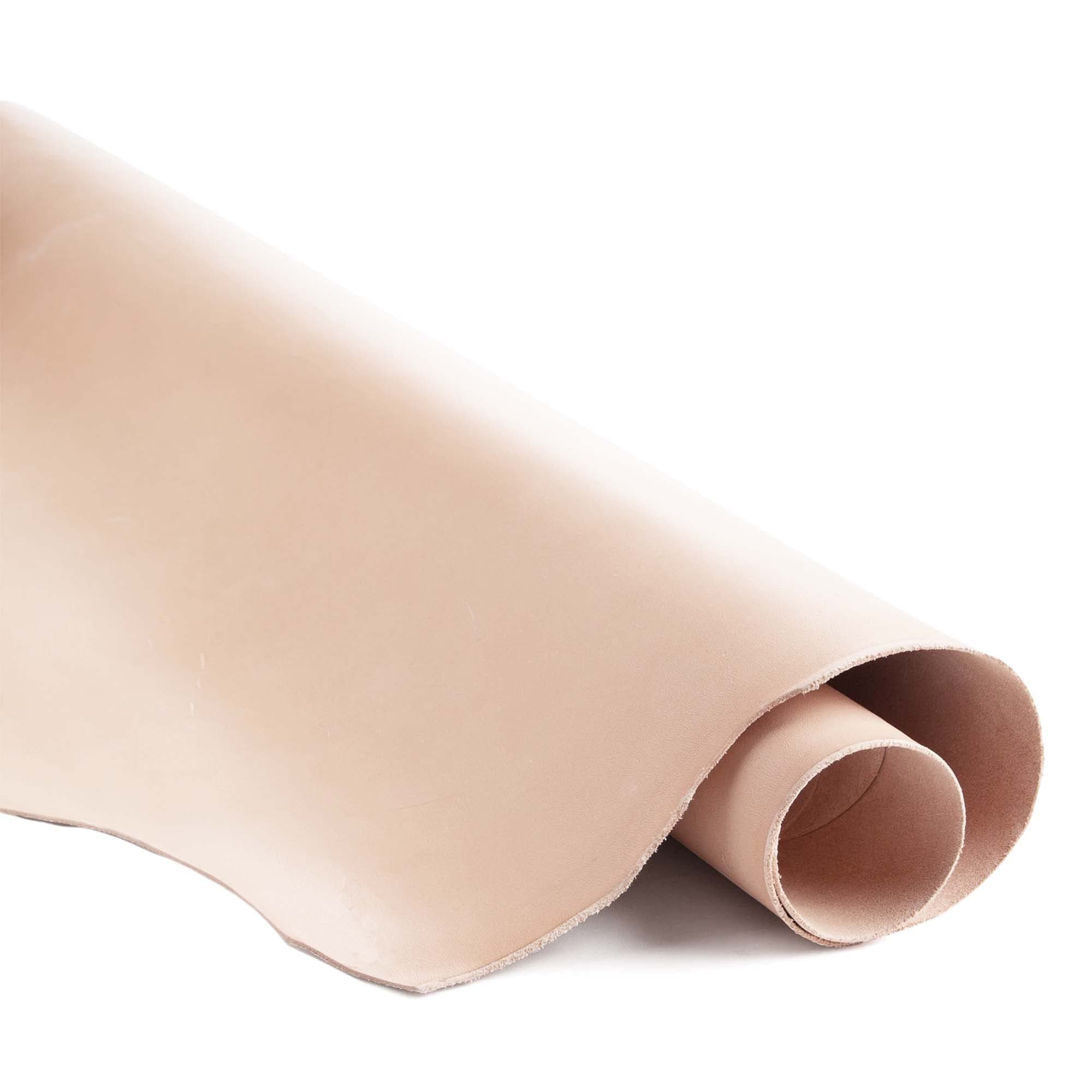 ELW 3-4 oz (1.2-1.6mm) Thickness Weight Pre-Cut 12"x24" Vegetable Tanned Leather Cowhide Grade AB Full Grain Leather for Tooling, Carving, Engraving, Molding, Embossing, Stamping, & Dyeing