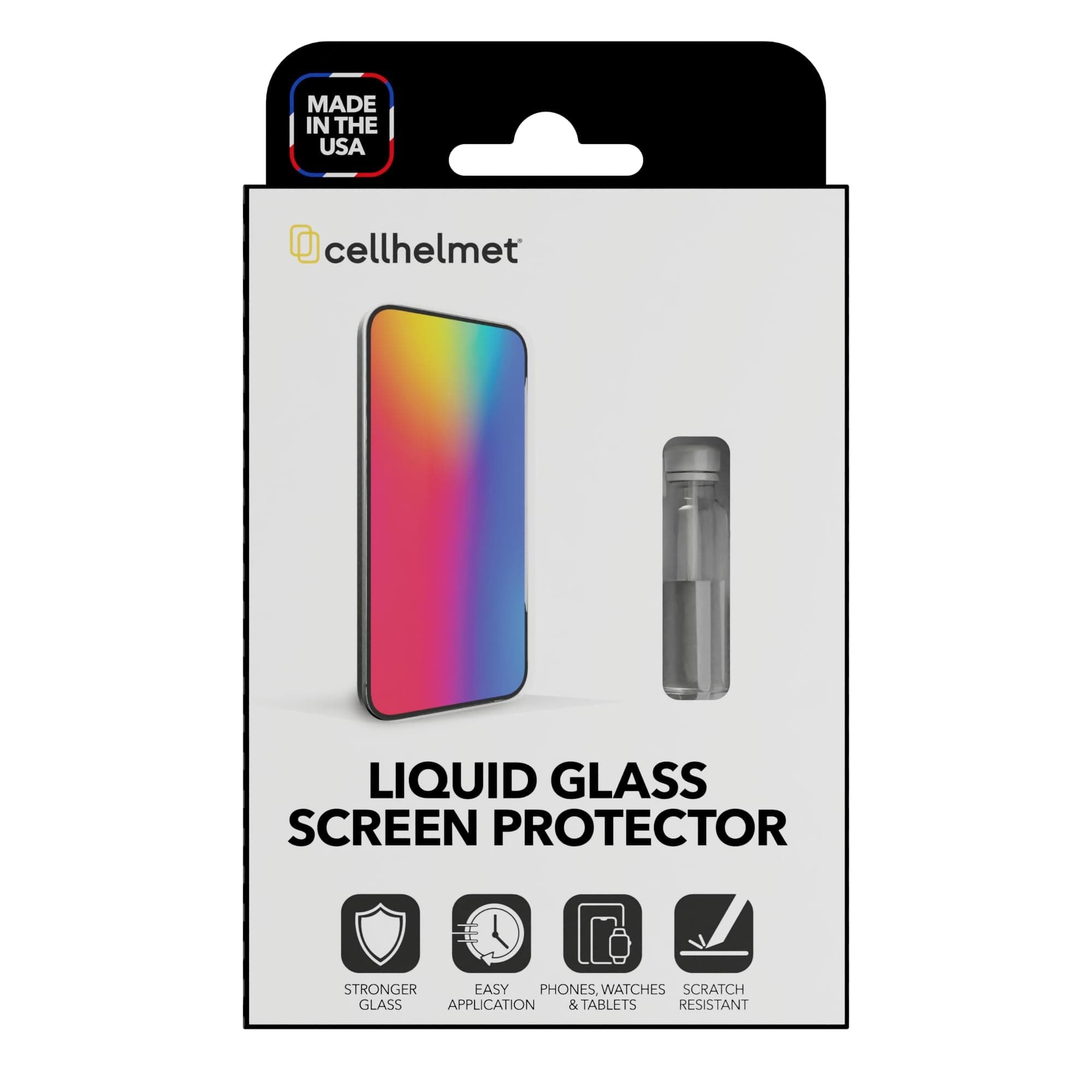 - cellhelmet Liquid Glass Wipe On Nano Screen Protector | Scratch and Shatter Protection | Universal Screen Protector for Phones and Smart Watches | Made in USA