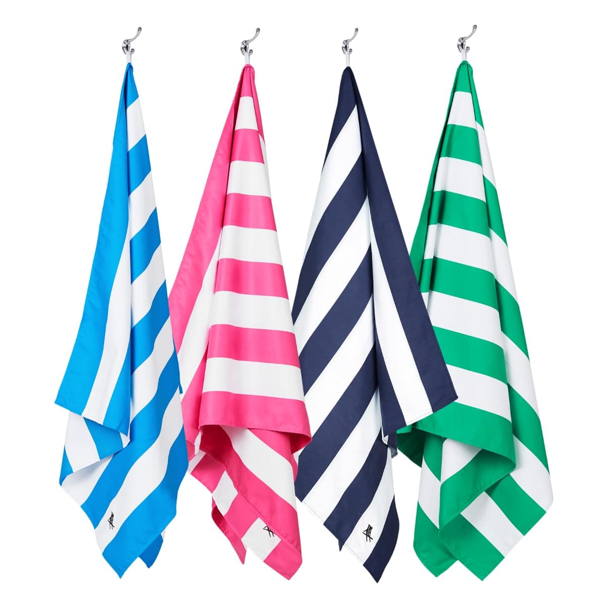 Dock & Bay Beach Towel - Quick Dry, Sand Free - Compact, Lightweight - 100% Recycled - Includes Bag - Cabana - Set G (4), Extra Large (200x90cm, 78x35)