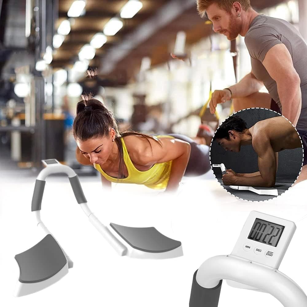 TERRIFI Plank Trainer, Multifunctional plank core trainer with timer, Abdominal Muscle Trainer, Push-up Fitness Board, Home Fitness Workout Equipment