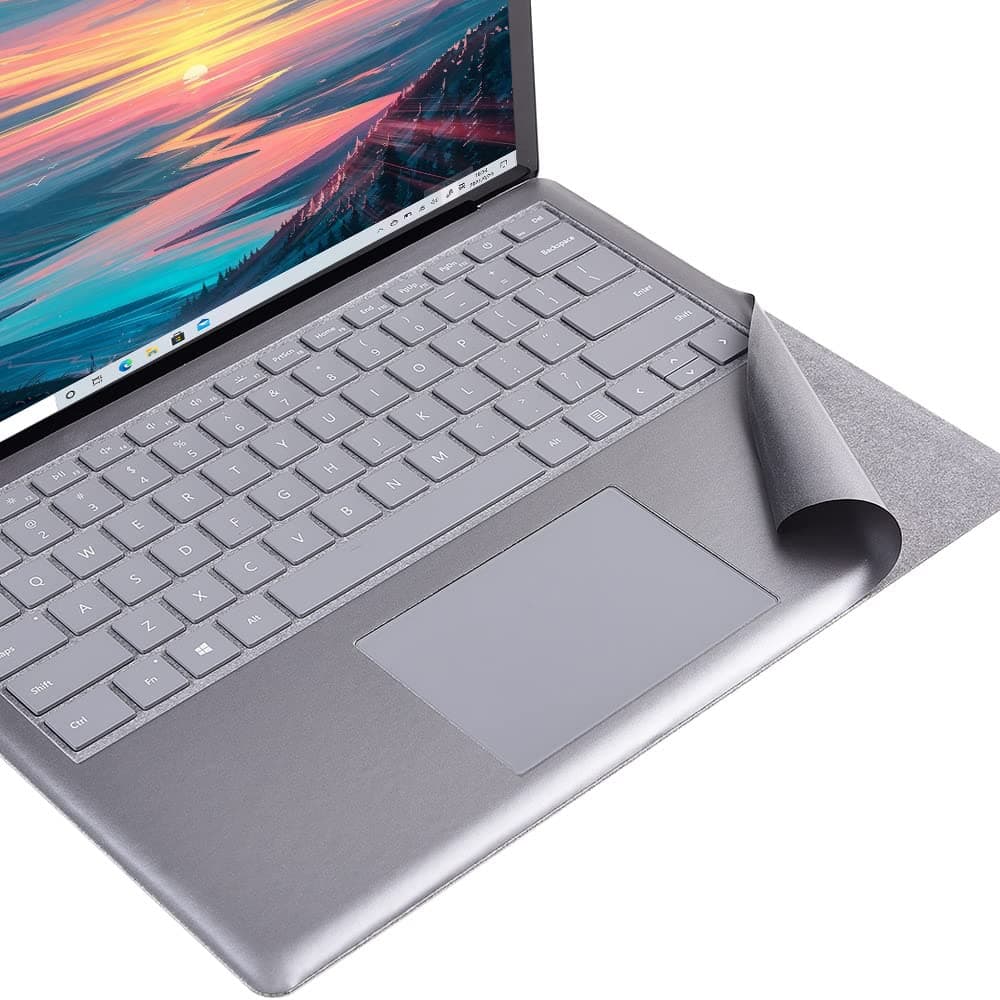 Full Size Keyboard Palm Rest Protector for Microsoft Surface Laptop/Laptop 2 Palm Pads/Wrist Rest, for Stained Keyboard, Renovation Cover Decal 13.5 Inch (Opaque Grey)