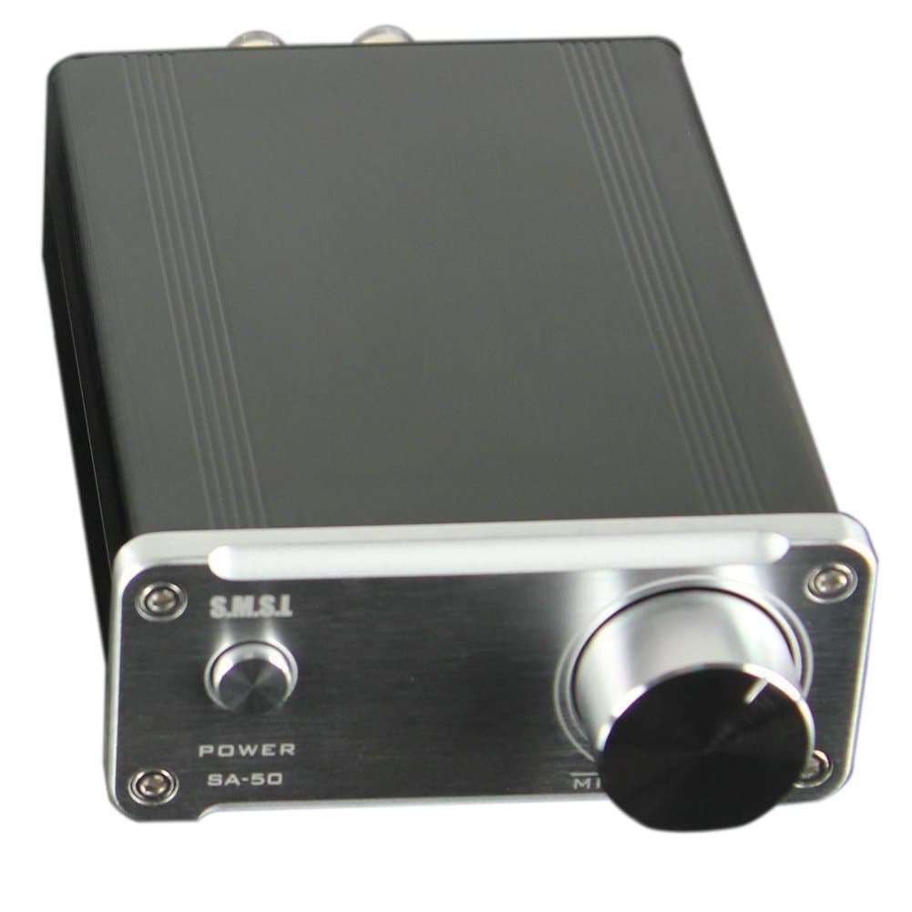 SMSL SA50 50Wx2 TDA7492 Class D Amplifier + Power Adapter (Silver)