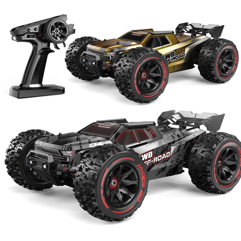 MJX Hyper Go 14210 1/14 Scale 2852 Brushless RC Truck 55km/h High-Speed, 3S Upgrade Ready, 4WD Off-Road Monster Truck with 2 Shells & Metal Chassis, Electric Powered RC Cars Gift for Adults