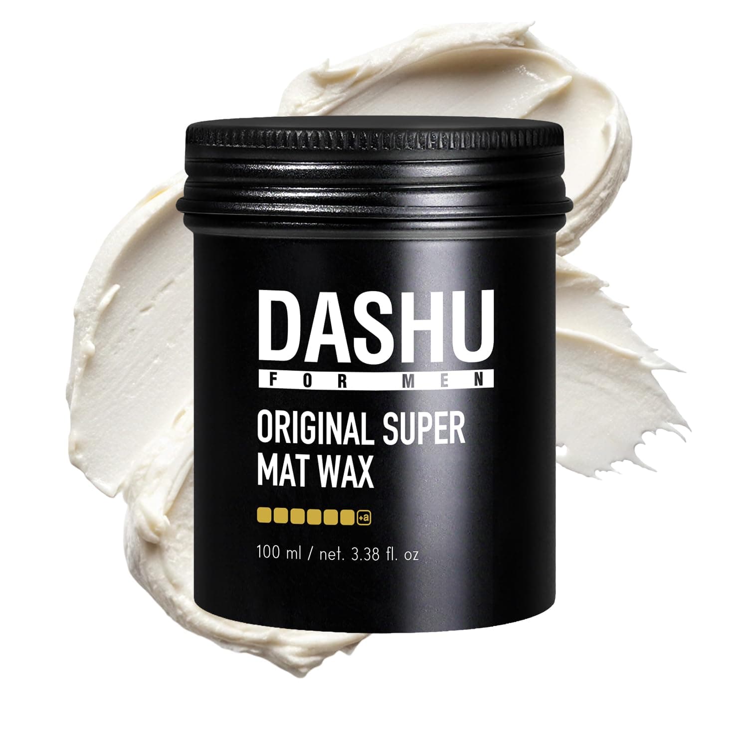 DASHU Hair Wax for Men 3.38 fl oz - Korean Matte Wax Strong Hold, Premium Original Super Mat Hair Styling Wax, No Shine, Easy Wash, Men's Grooming