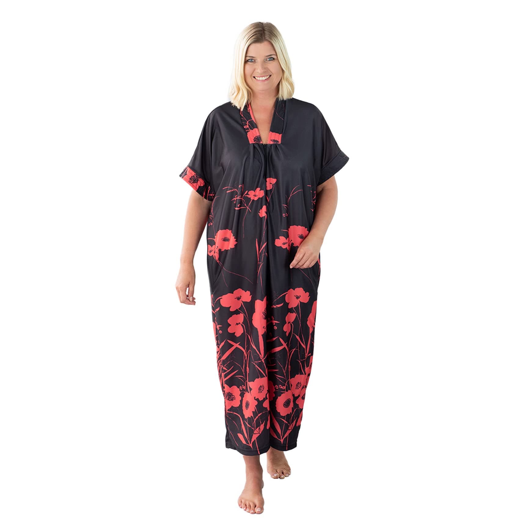Fashion FriendlyKaftan - Black and Red