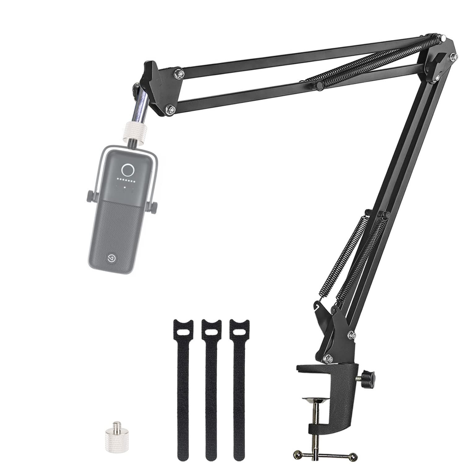 for Elgato Wave 3 Microphone Boom Arm, Adjustable Desk Stand Compatible with Elgato Mic.