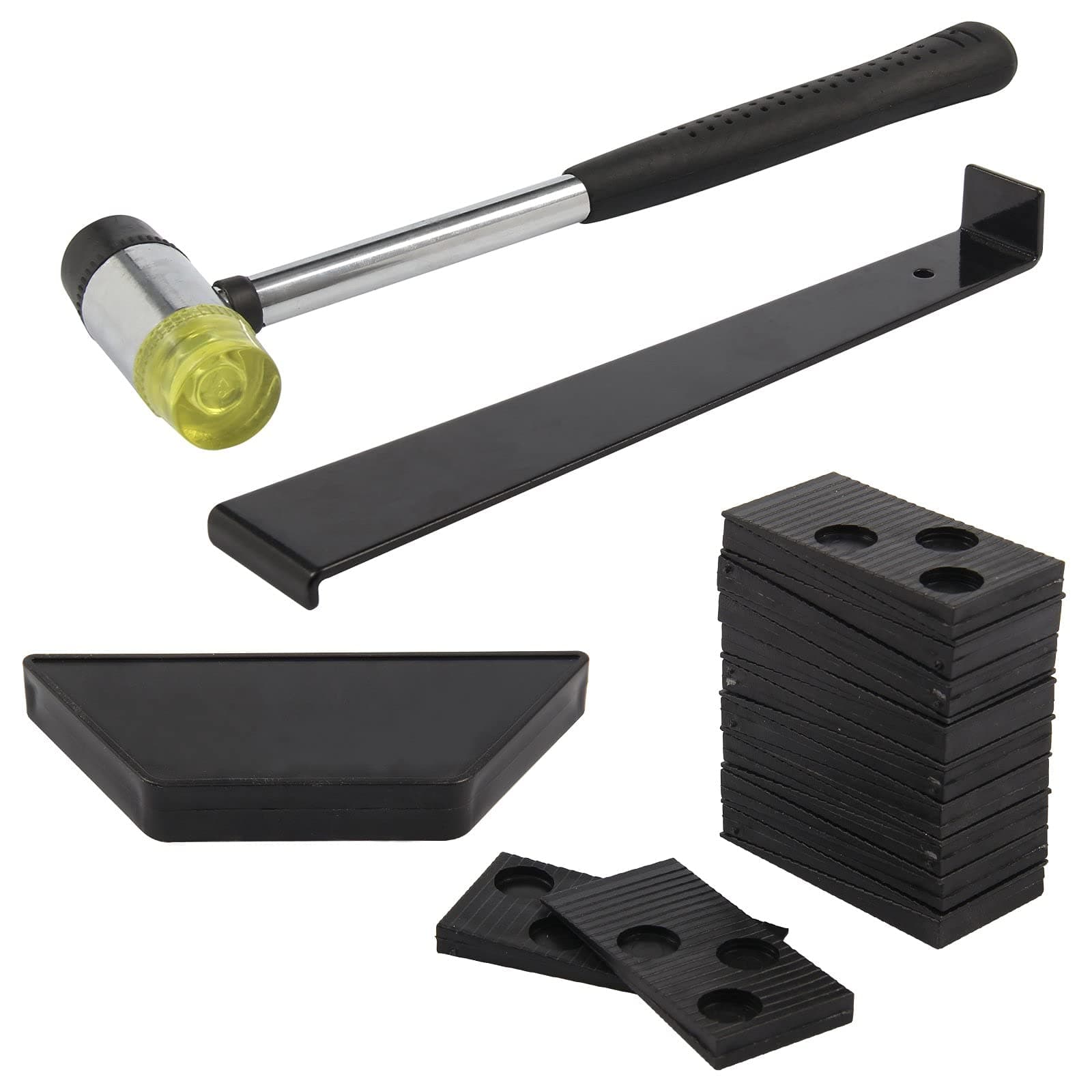 Xpork Laminate Wood Flooring Installation Kit Floor Fitting Tools Mallet Wedges Pull Bar Tapping Block DIY