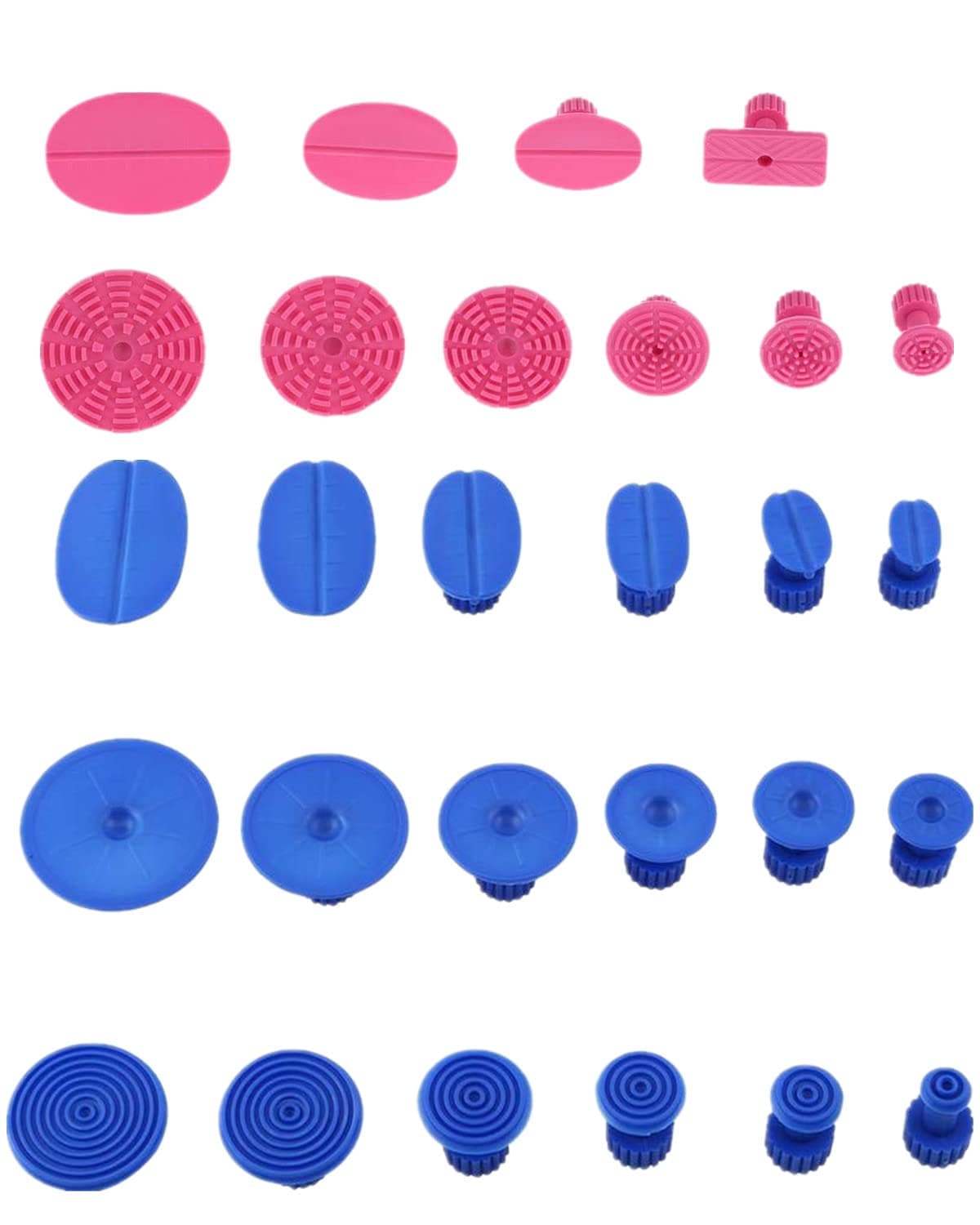 eWINNER 28 Pcs Car Puller Tabs Auto Car Body Paintless Dent Repair Tools Glue Puller Tabs Removal Kits for Vehicle SUV Car Auto Body Hail Damage Remover (28 Puller Tabs)