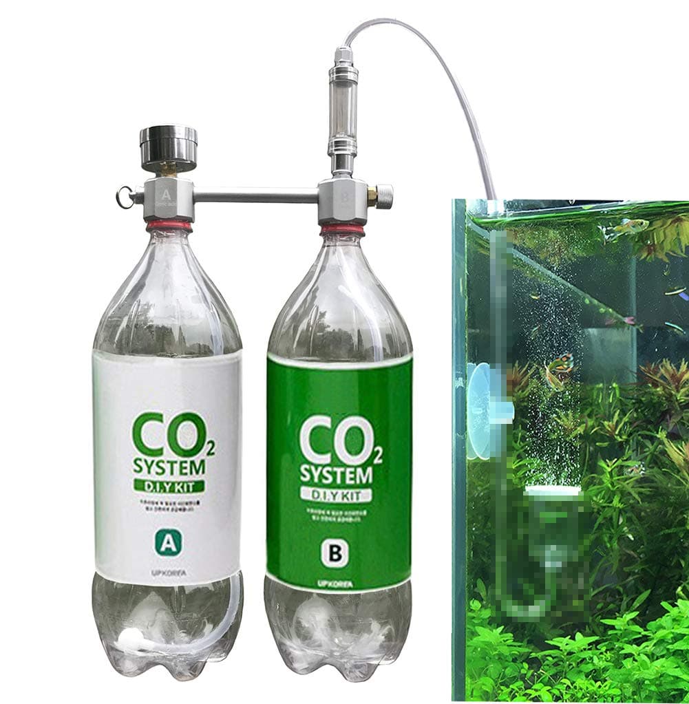 CO2 Generator for Plants Aquarium DIY CO2 Kit Pressurized Injection System with Bubble Counter Full Metal