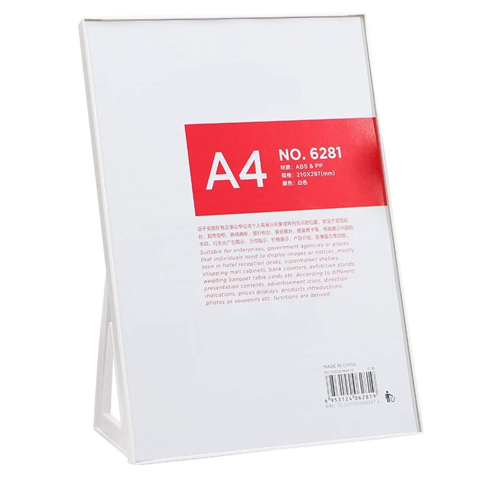 Perspex Display Stands-Acrylic Display Stand Paper Holder Display Stand Sign Holder-Acrylic Table Top Display StandA5/A4/A3/ Horizontal And Vertical Two-in-one/L-shaped Billboard/multiple Sizes