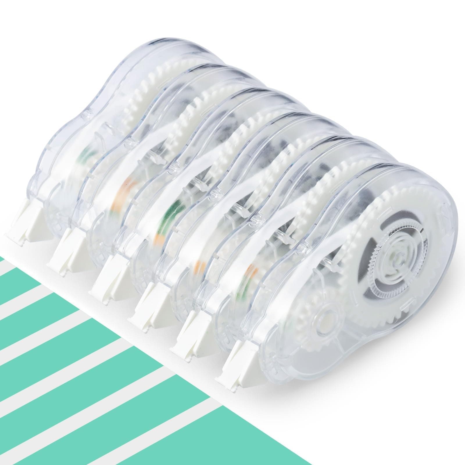 M&G White Correction Tape, Easy to use applicator for Instant Corrections, 39.37 Ft/Pack,for Office (6 Pack, 12M/472"x 0.2")