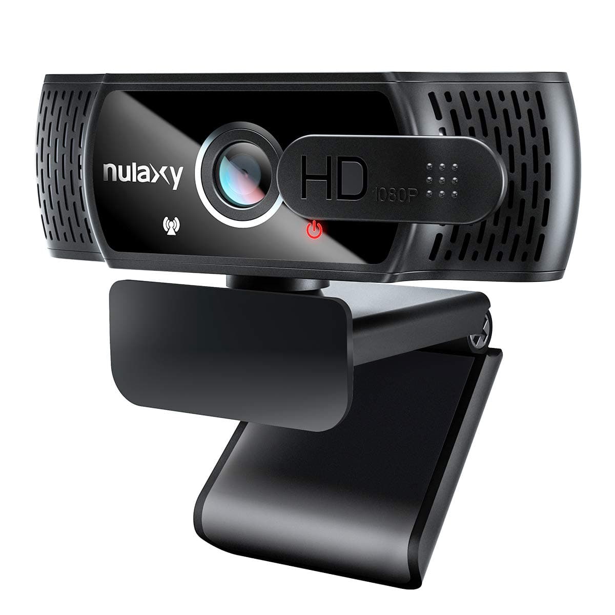 Nulaxy C900 1080P Webcam with Stereo Microphone, Webcam for PC with Lens Cap, Web Camera for Video Conferencing, Online Classes, Plug & Play, Compatible with Skype, Zoom, Facetime