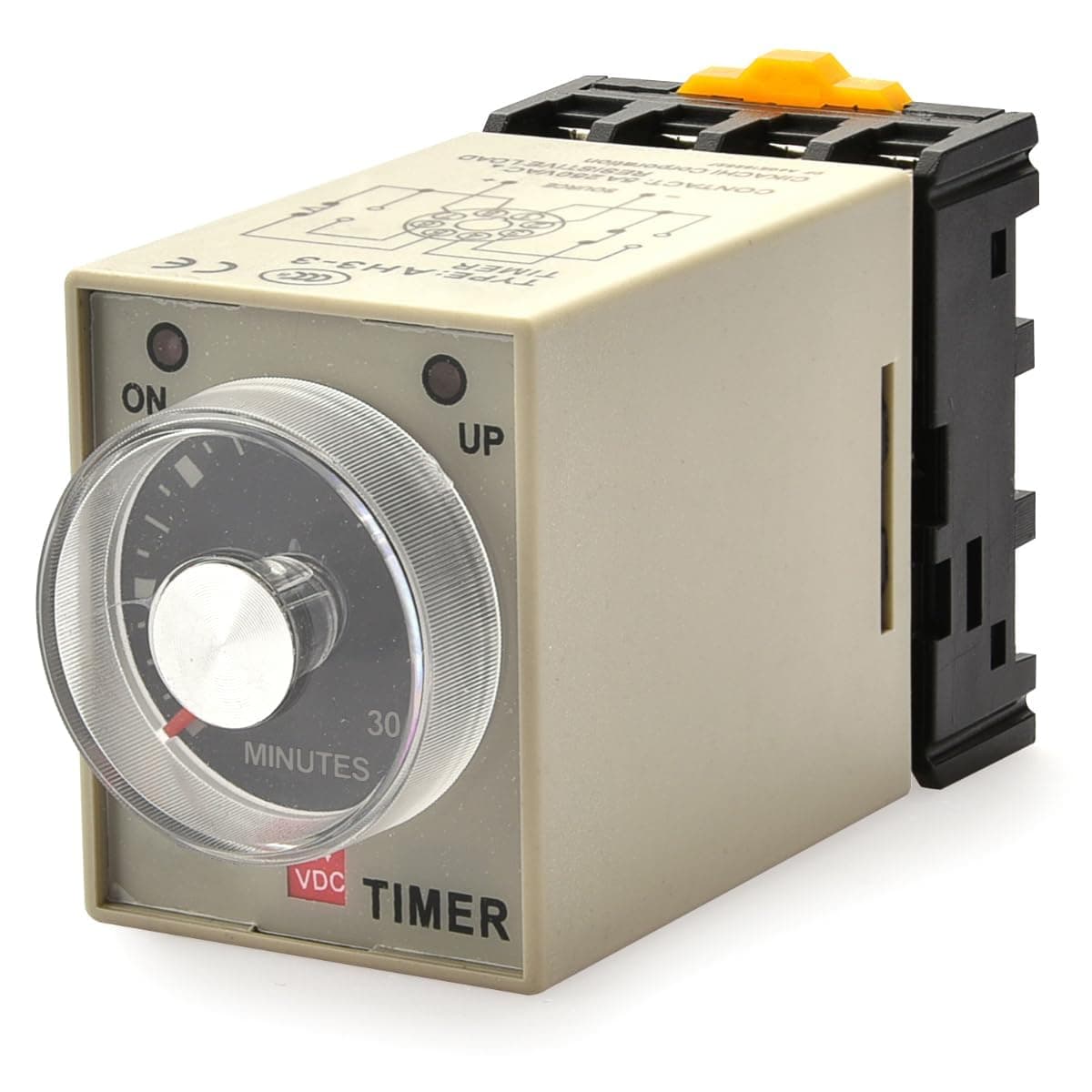 Baomain AC 220V AH3-3 Time Delay Relay Solid State Timer 8 Pins 60Min with Socket