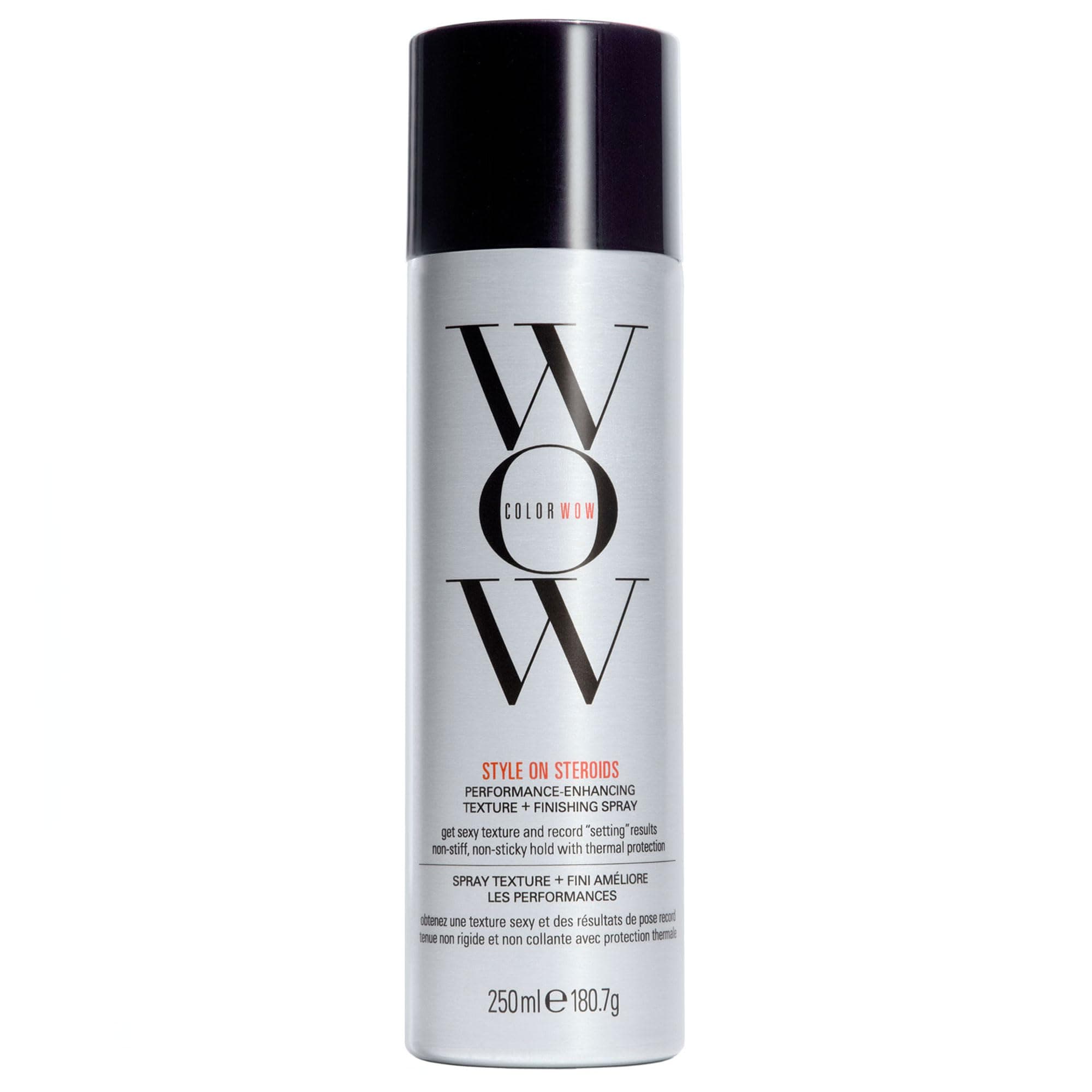 COLOR WOW Style on Steroids Performance Enhancing Texture Spray for Long-Lasting Volume, Style Hold, and Curl Support Without Dulling or Stickiness, 250ml