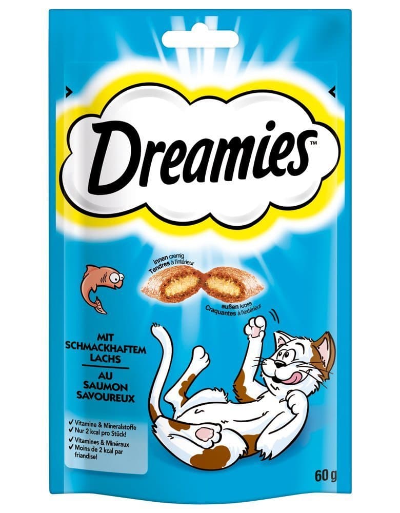Dreamies Cat Treats - Salmon 60g