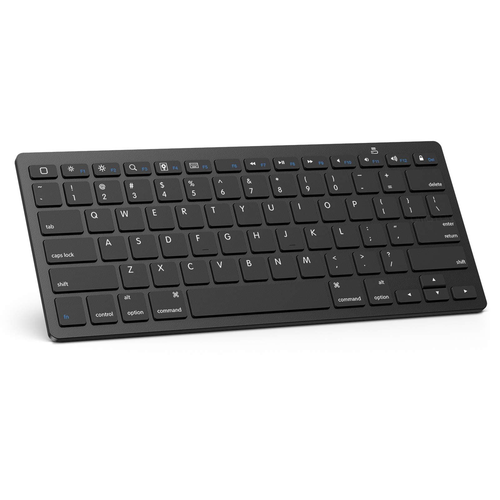 Omoton Ultra-Slim Bluetooth Keyboard Compatible with New iPad 9.7 2018, iPad 2017, iPad Pro, iPad Air 2/Air, iPad Mini 4/3/2/1, iPad 4/3/ 2 and Other Bluetooth Enabled Devices, Black