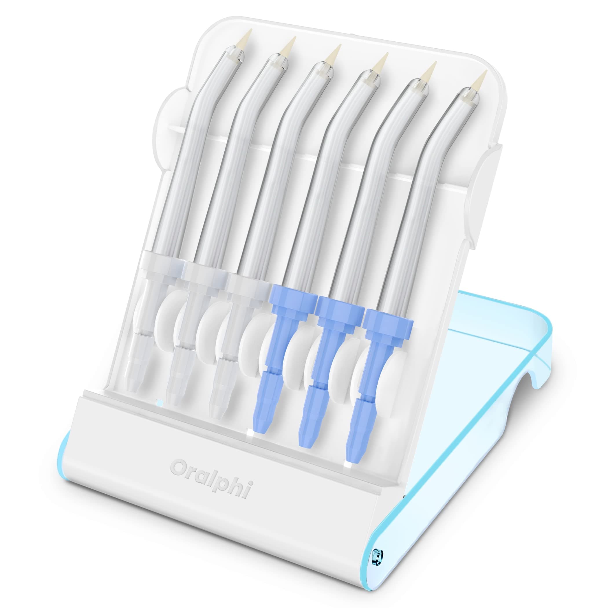Replacement Tips for Waterpik Water Flosser (6 Pik Pocket Tips + Storage Case Combo)