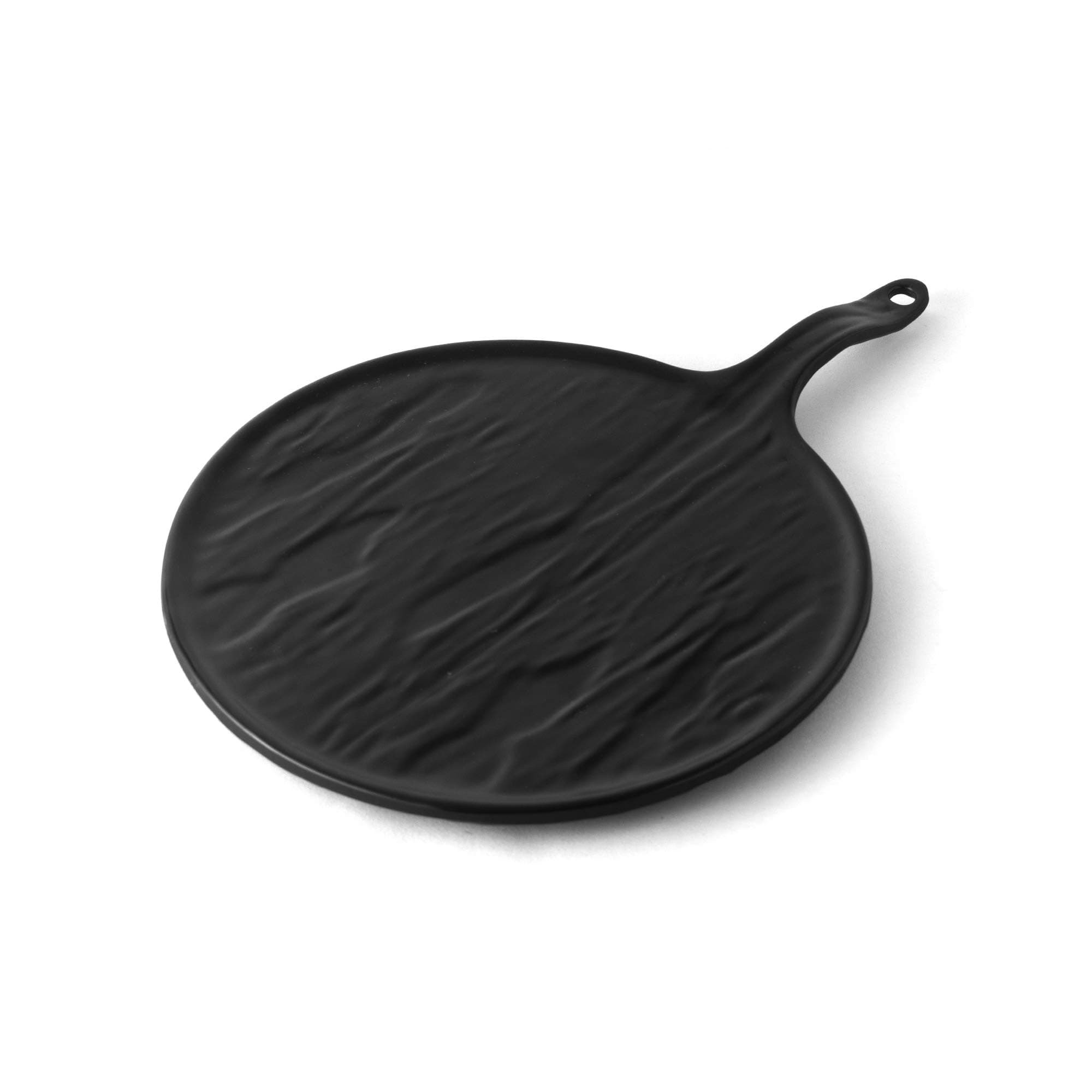 Melamine Pizza Serving Platter, Tray | Elegant Black Pizza Bat