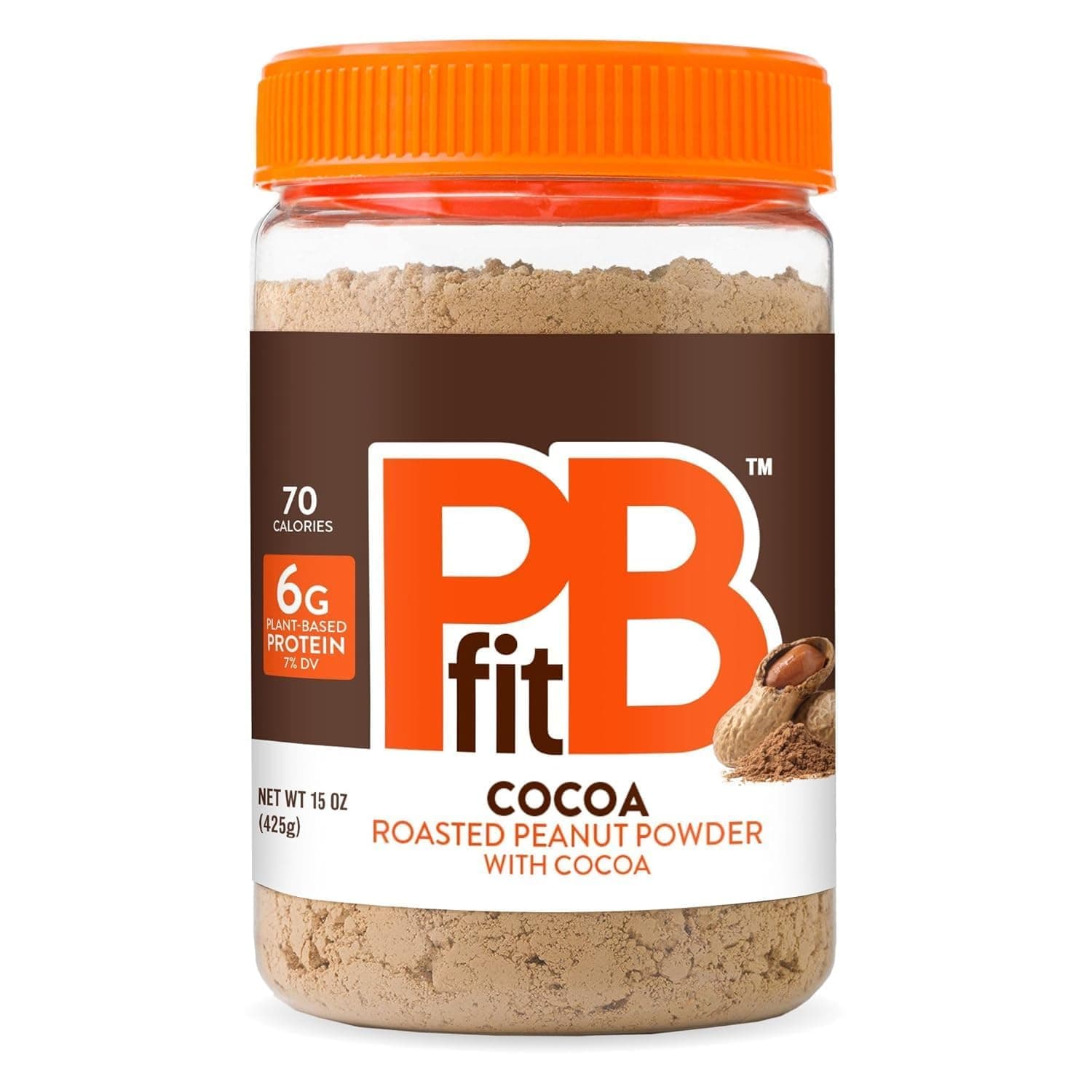 All-Natural Chocolate Peanut Butter Powder 15 Ounce, Chocolate and Peanut Butter Powder from Real Roasted Pressed Peanuts and Cocoa, Low in Fat High in Protein, Natural Ingredients
